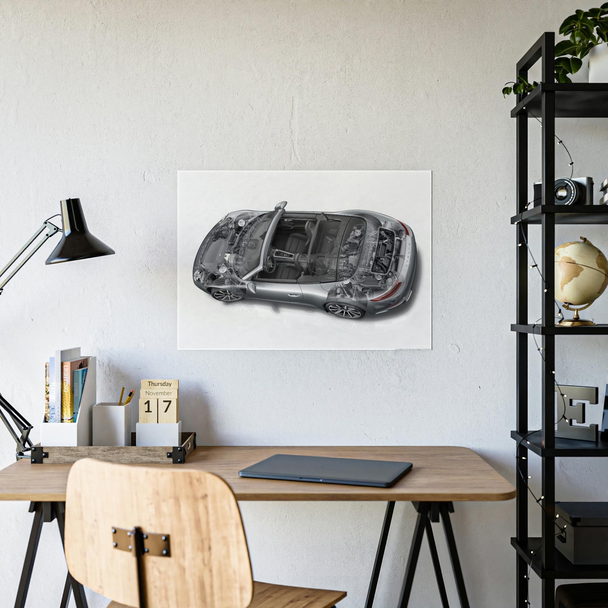 Porsche Porsche's Roaring Legacy: A Canvas Print Capturing the Iconic Sports Car