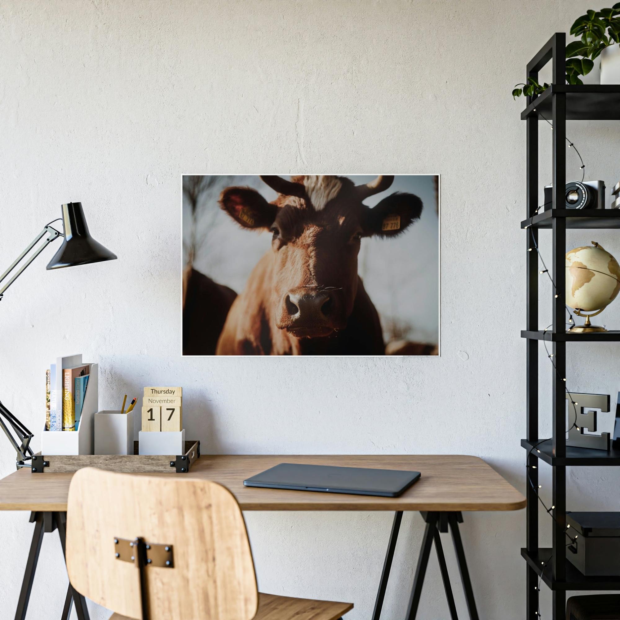 Cows Cow Dreams: Poster & Canvas Print and Wall Art of Whimsical Cow