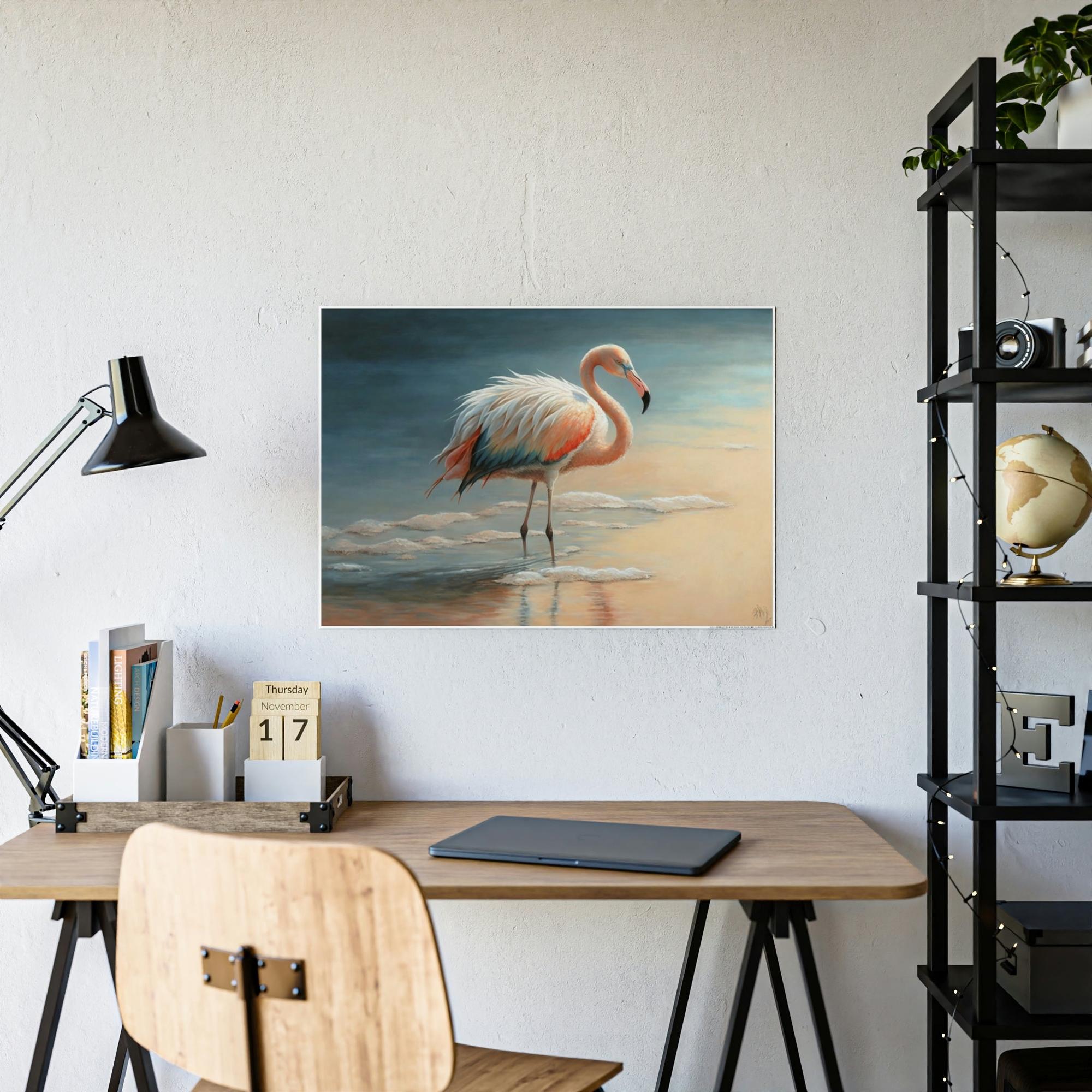 Flamingos The Pink Flamingos: Framed Canvas & Poster of Majestic Flamingos