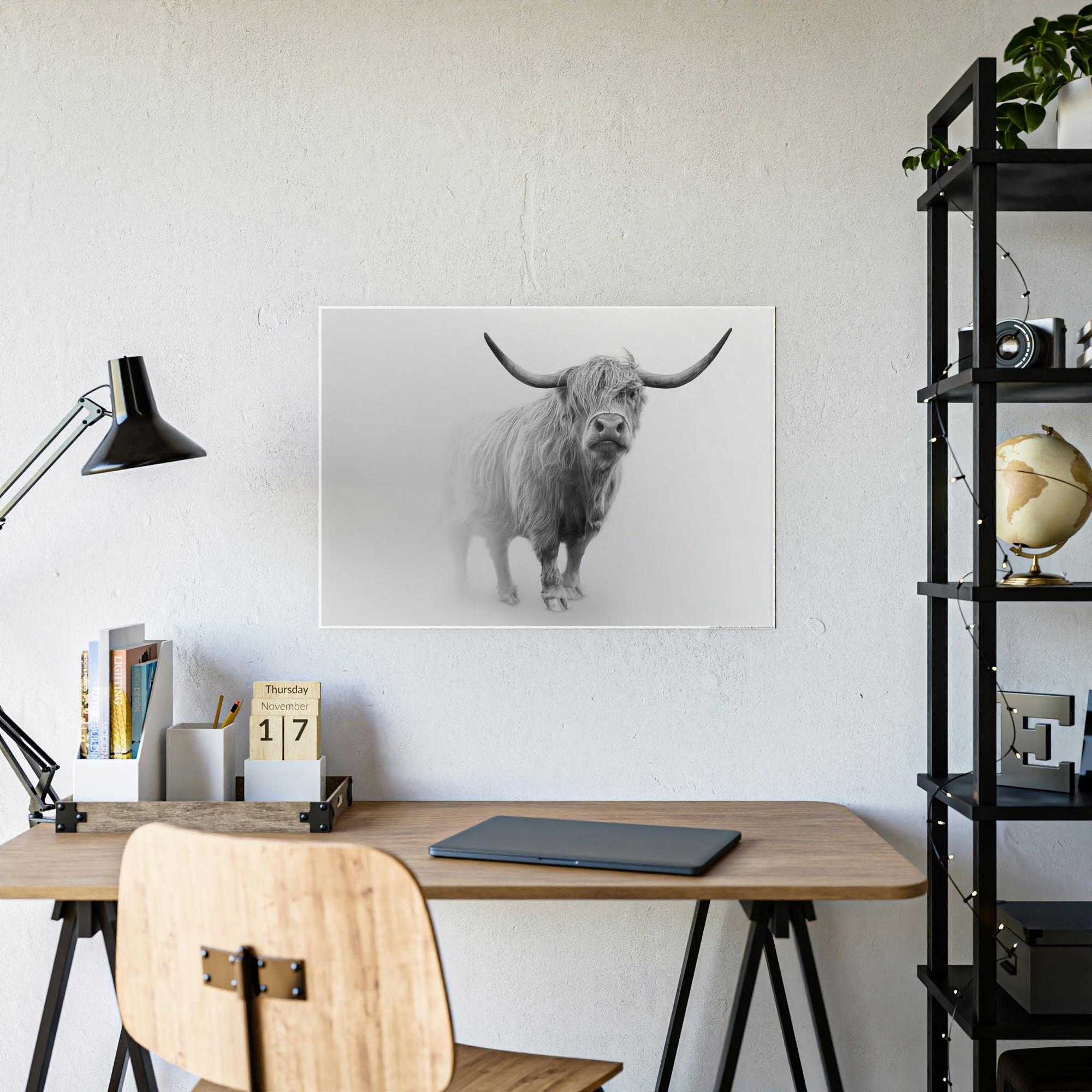 Highland Cow Scottish Cattle | Wall Art — Pixoram