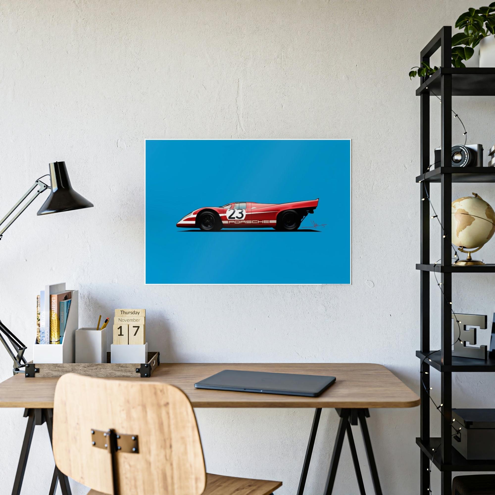 Porsche Porsche Legacy: Vintage Poster & Canvas for Car Enthusiasts