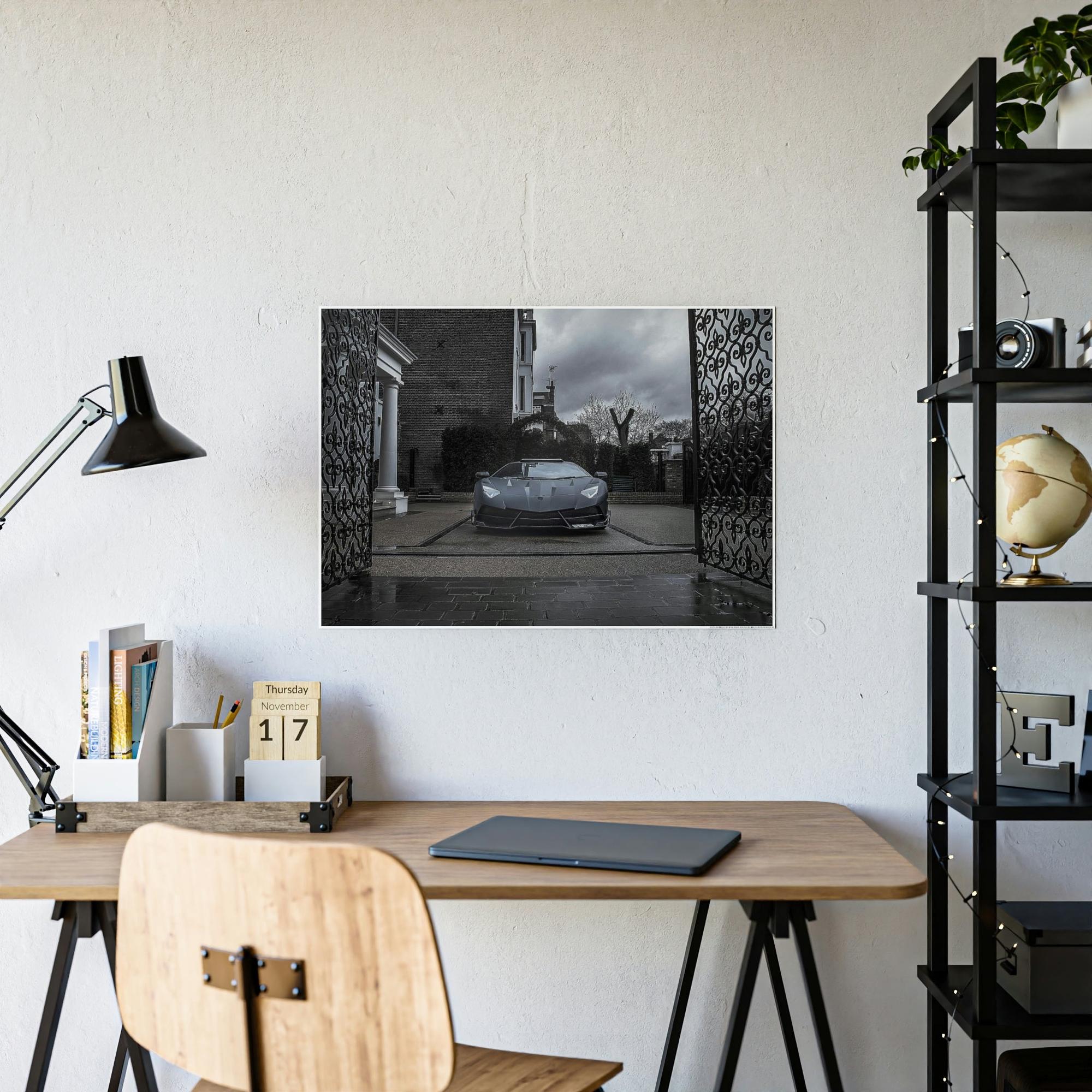 Lamborghini Speed Demon on Canvas & Poster: Captivating Artwork of Lamborghini