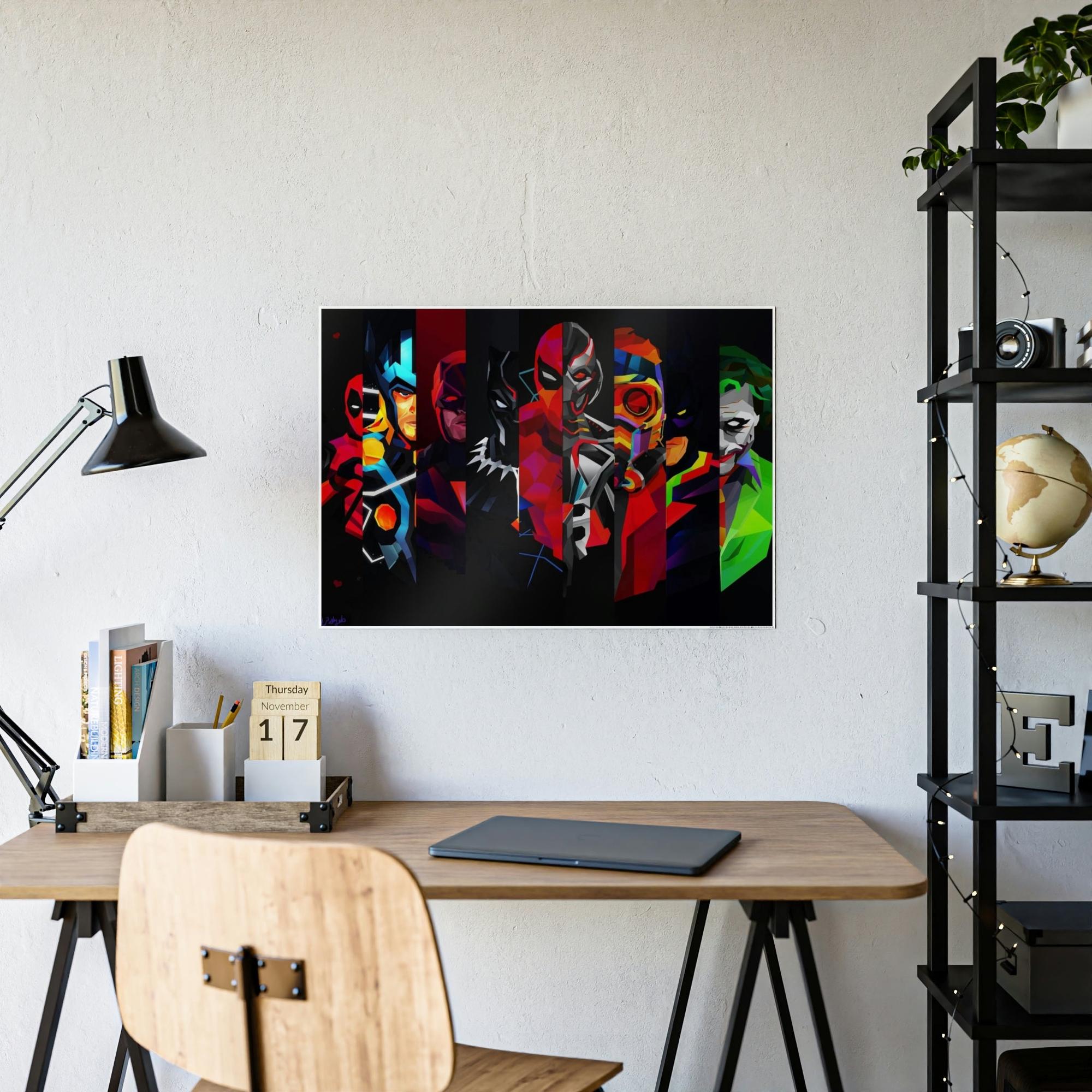 Marvel The Art of Marvel: High-Quality Print on Framed Canvas for Your Home