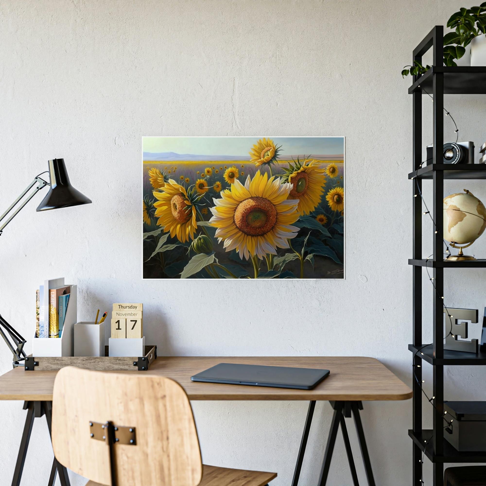 Sunflowers Sunflower Serenade: A Rhapsody of Color and Light in Nature's Garden