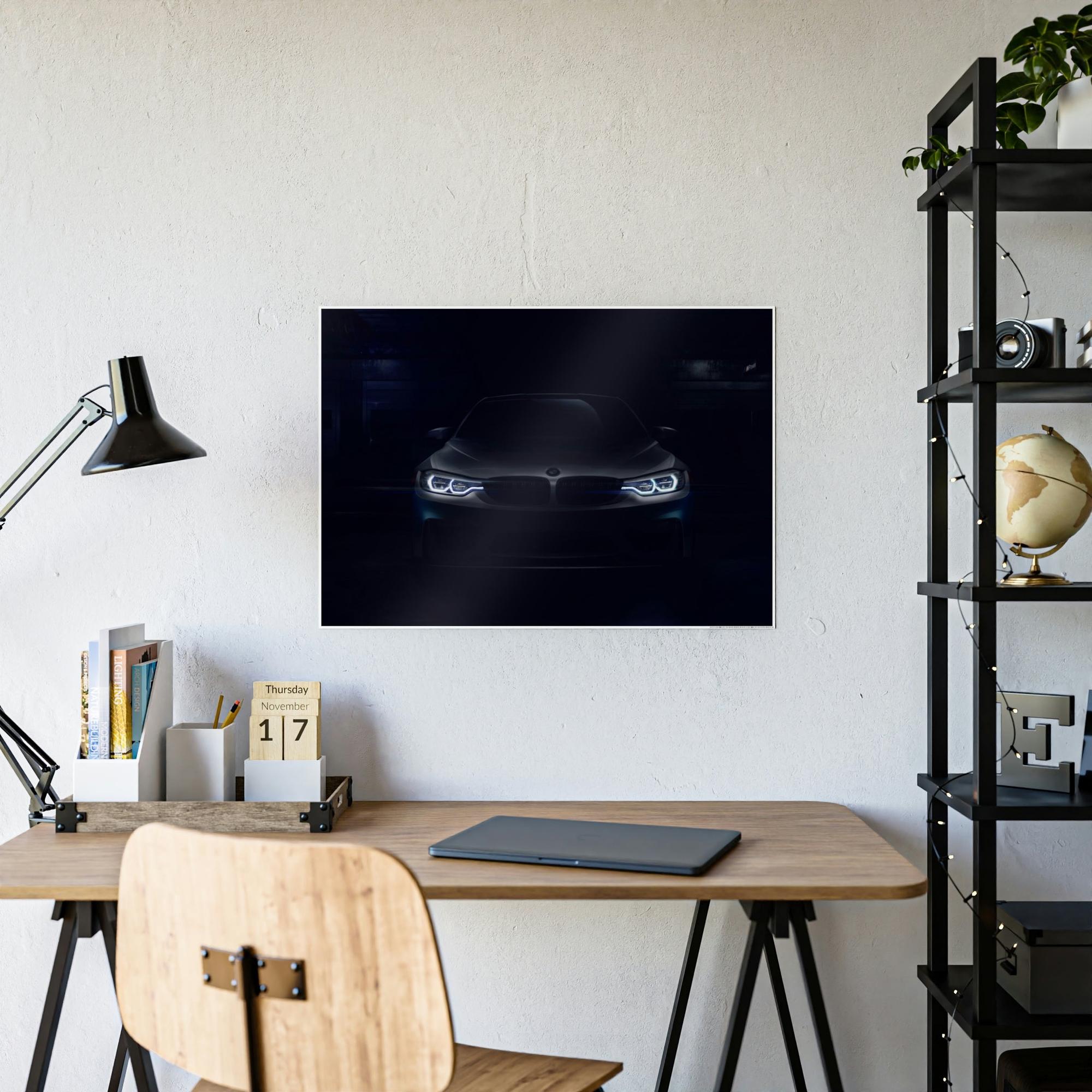 Bmw The Iconic BMW: Beautiful Print on Framed Canvas & Poster