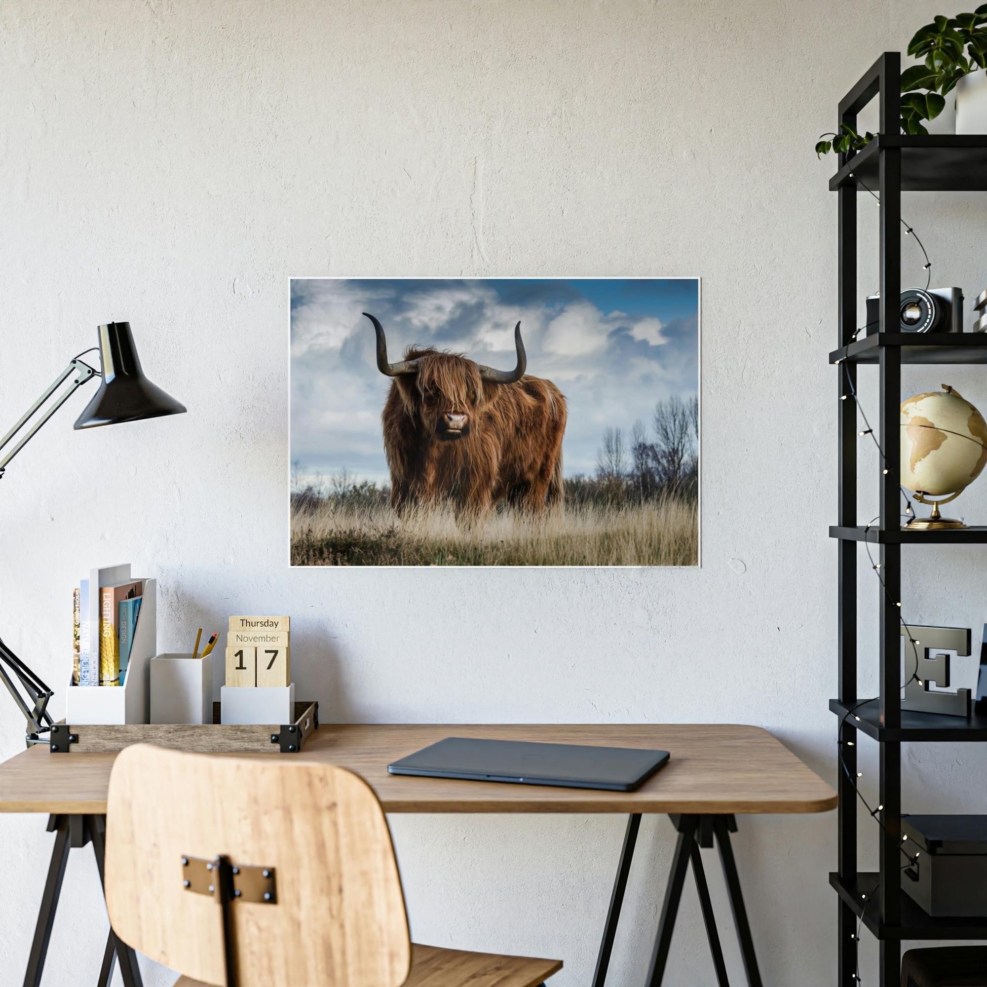 Highland Cow Scottish Long Haired Cattle - Wall Art - Highland Cow | Animals Art
