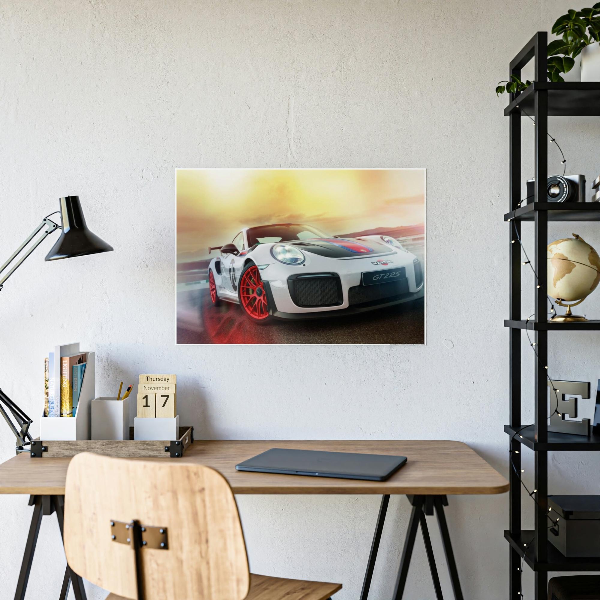Porsche Speed Demons: Poster & Canvas Print of a Porsche in Motion