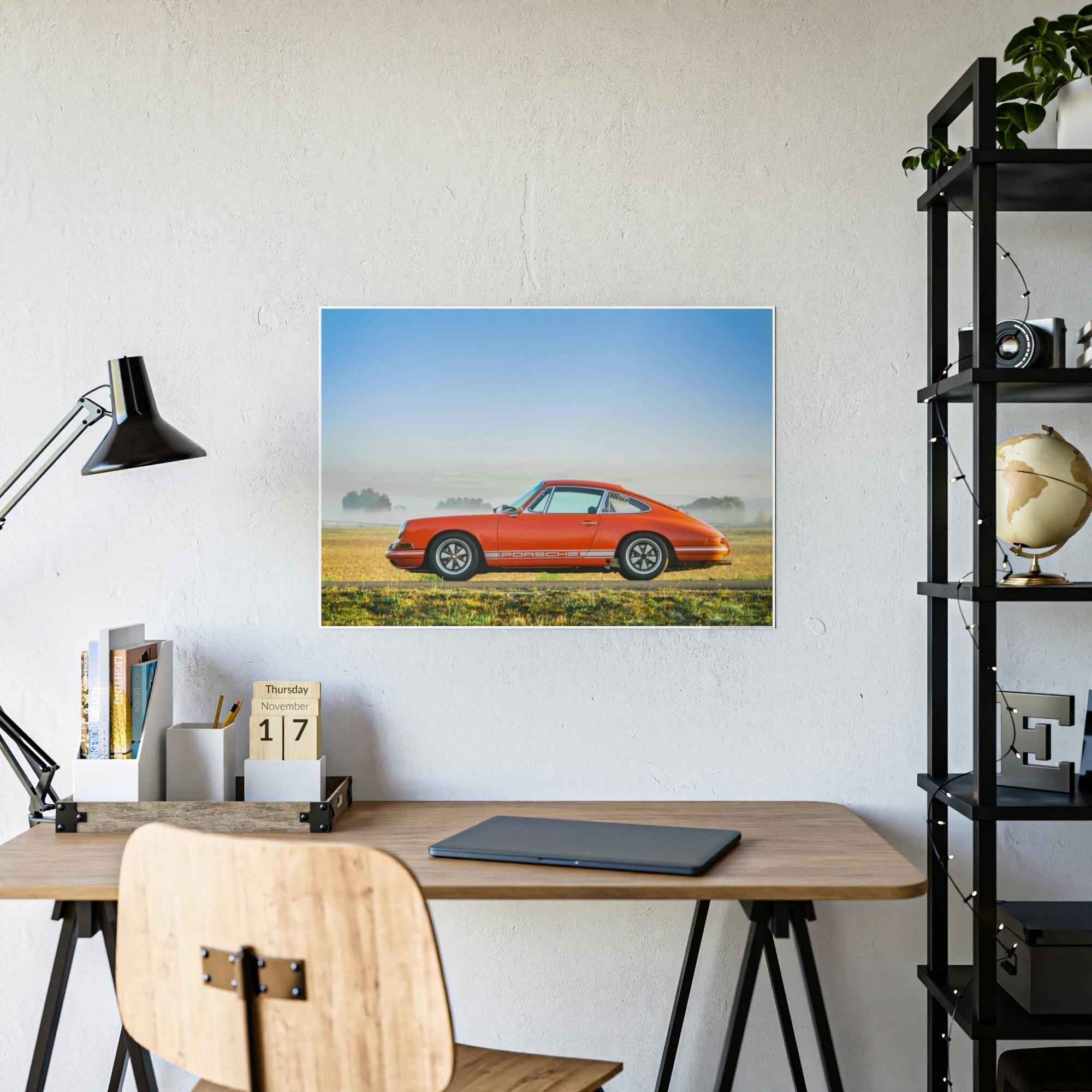 Porsche Porsche's Timeless Beauty: Wall Art Print on Canvas & Poster