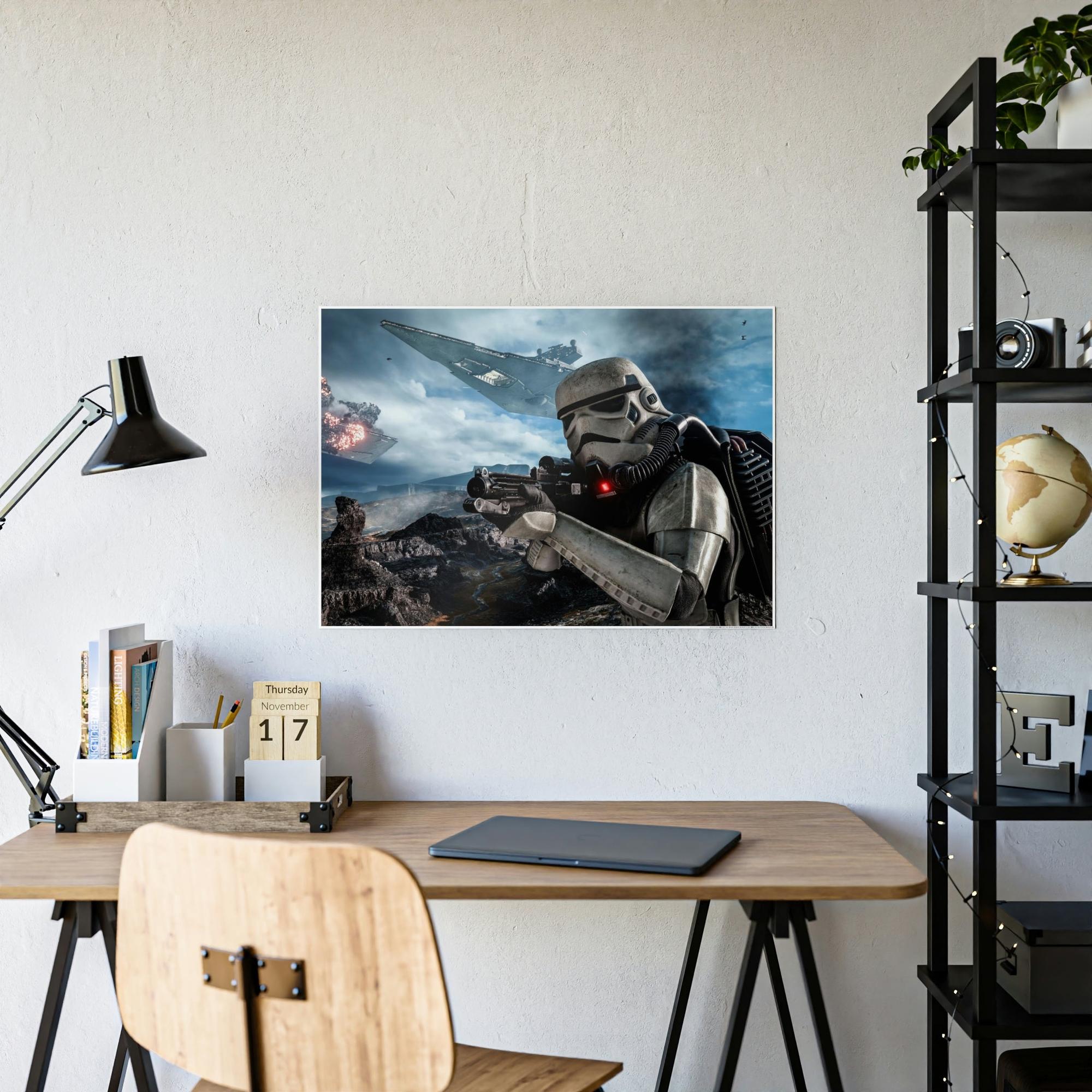 Star Wars Journey through the Stars: Natural Canvas Print of Star Wars Adventure