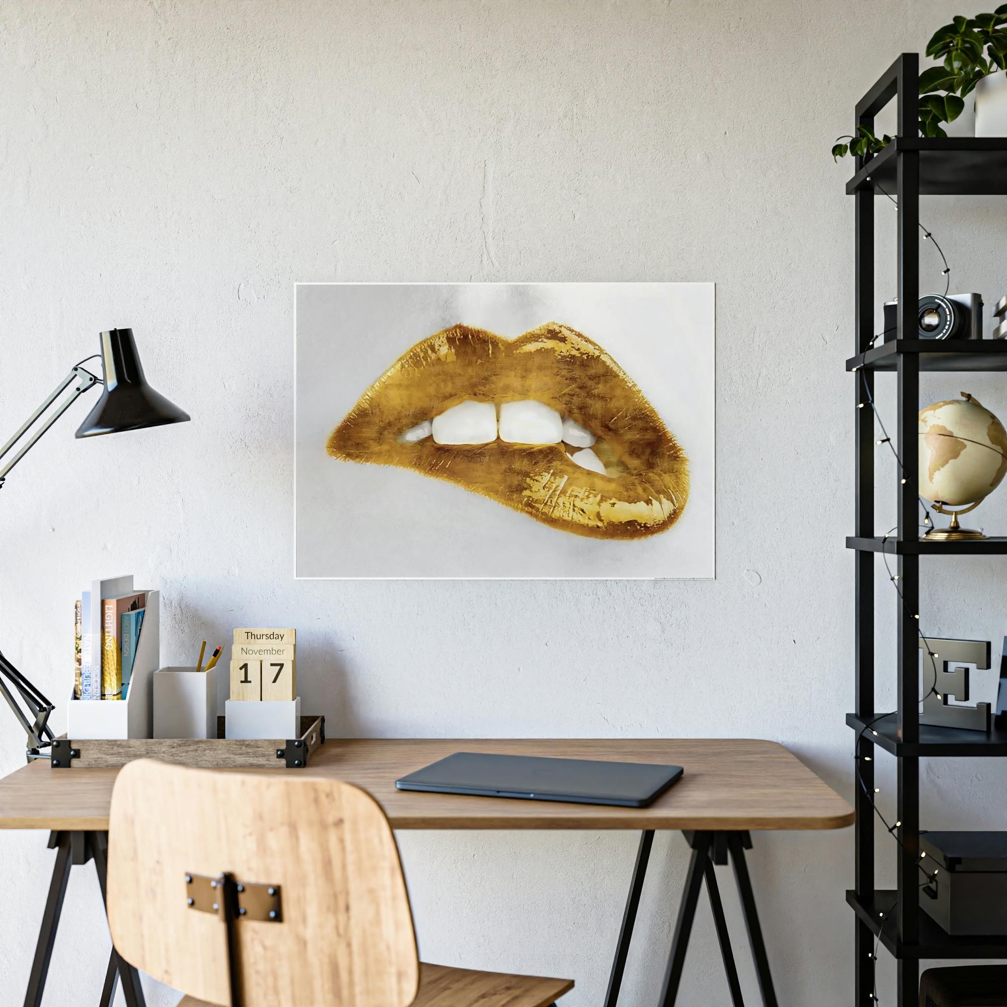 Gold The Luxury of Gold: Elegant Framed Canvas Print for Your Home