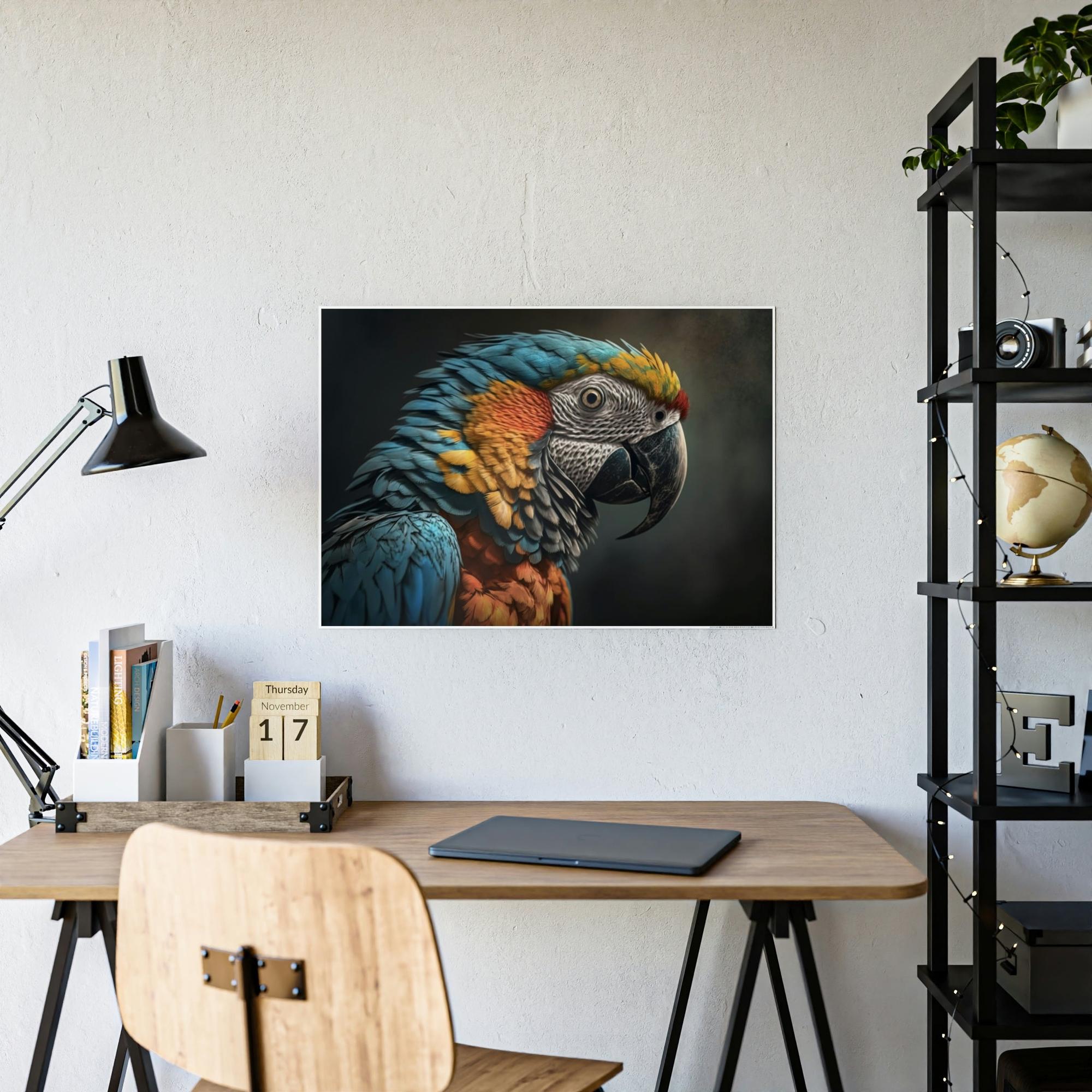 Parrots Parrot Mirage: A Canvas of Vibrant Colors and Optical Illusion in the Canopy