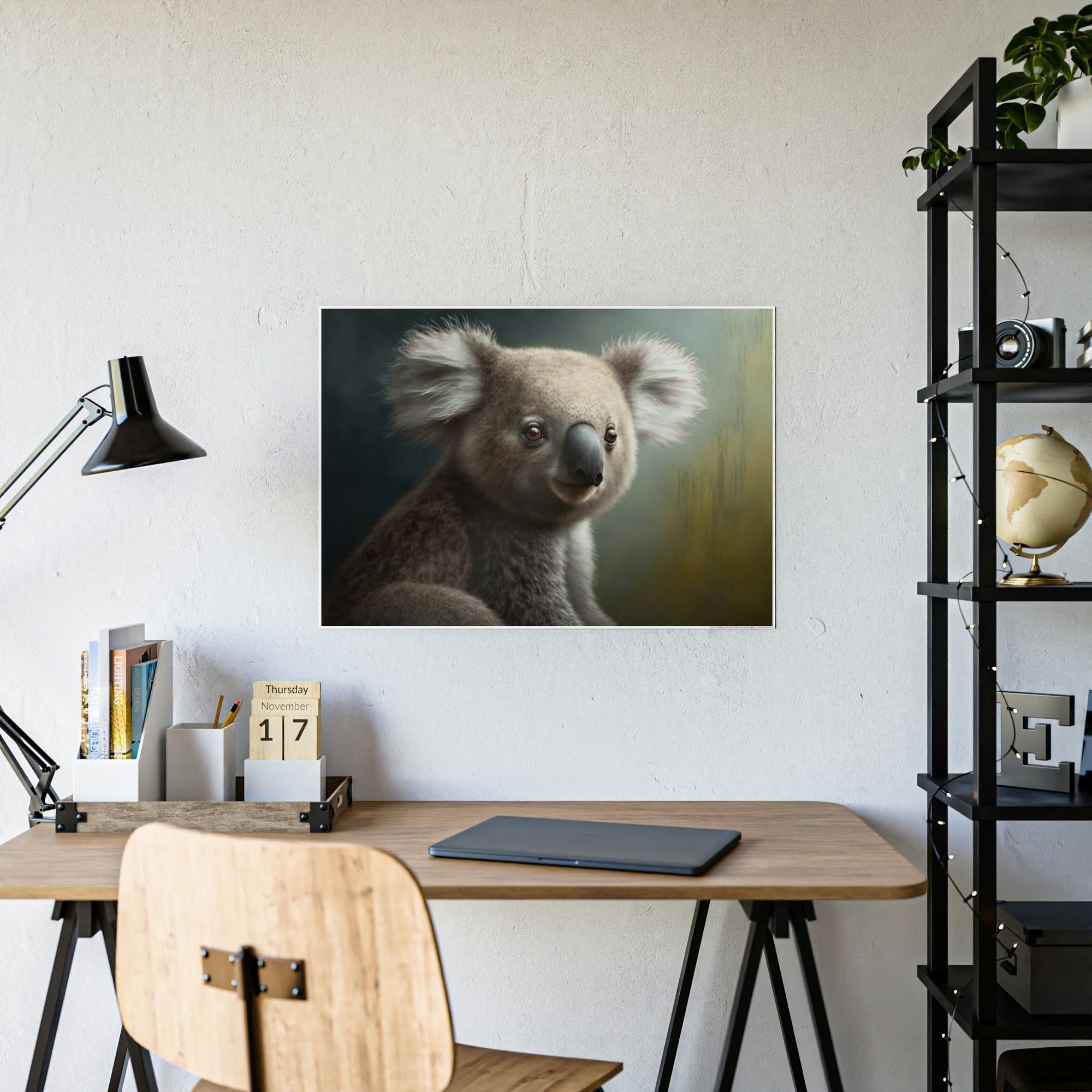 Koalas The Koala's Secret World: An Intriguing Painting on Canvas
