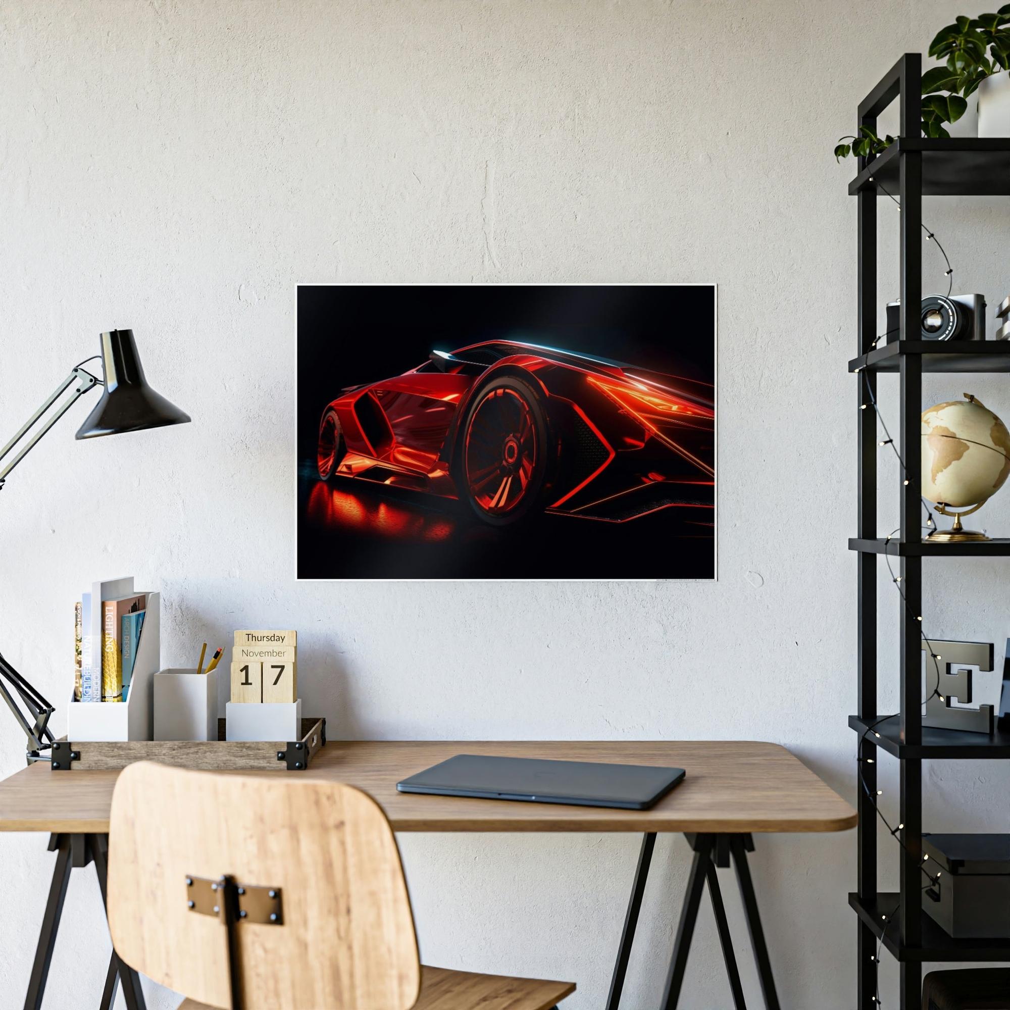 Lamborghini Italian Supercar Artistry: Framed Canvas & Poster Art with Lamborghini