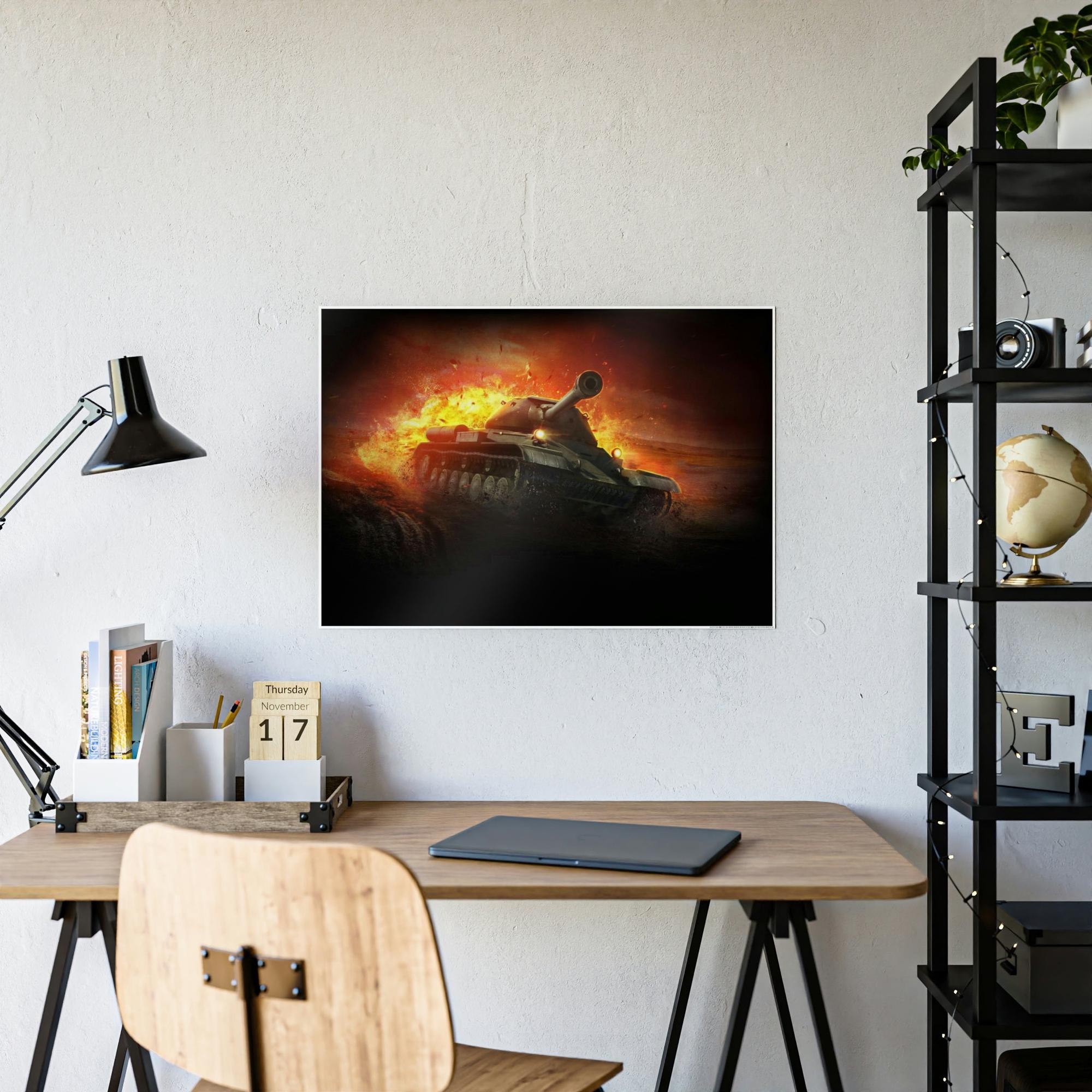 World Of Tanks Legendary Battles: Framed Poster Celebrating World of Tanks Heroes