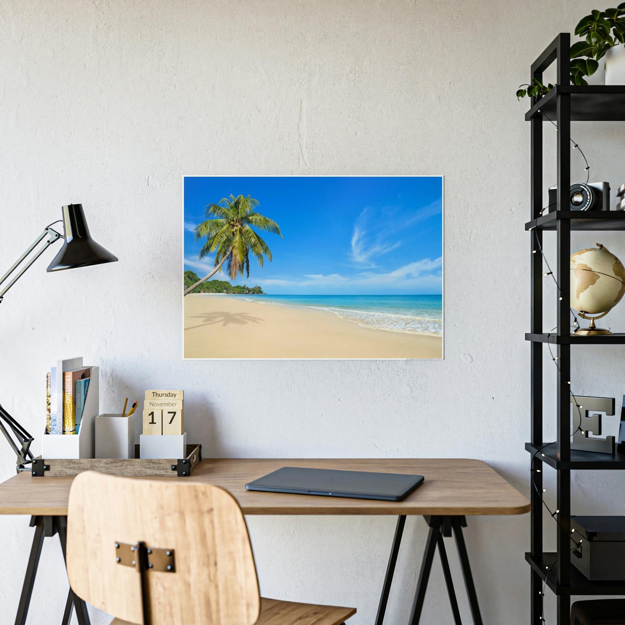 Island Beach Island Bliss: Canvas & Poster Art of a Beautiful Beach Destination