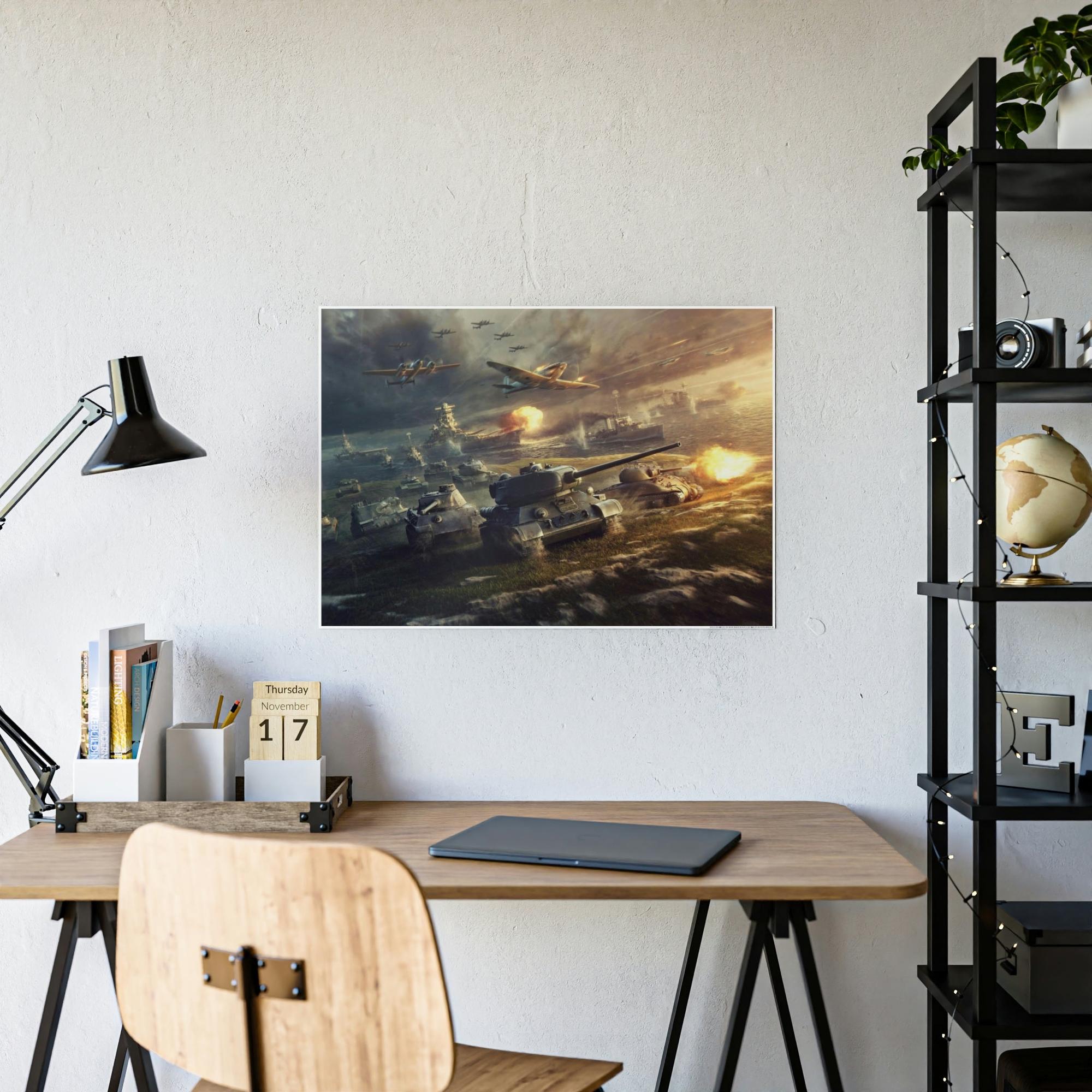 World Of Tanks Tankers' Chronicles: Captivating World of Tanks Canvas & Poster Wall Art