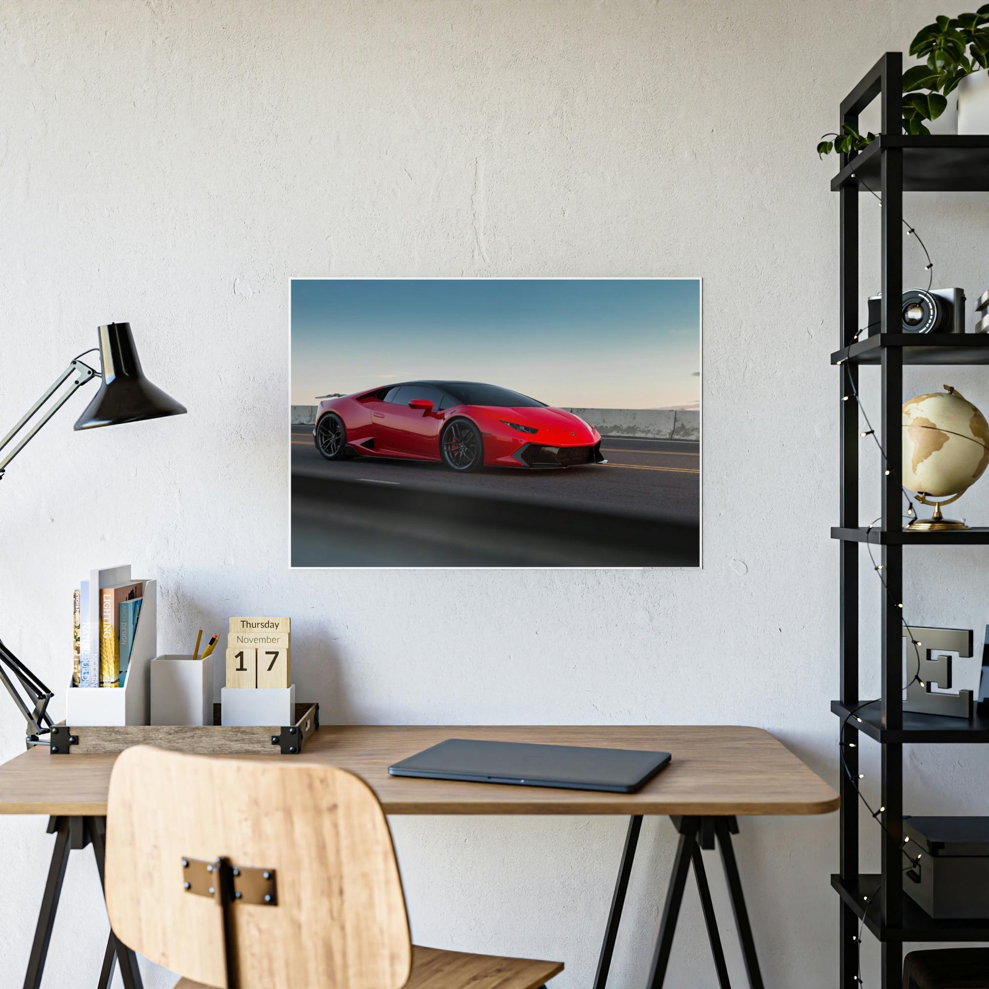 Lamborghini Racing into the Future: Lamborghini Canvas & Poster on High-Quality Print