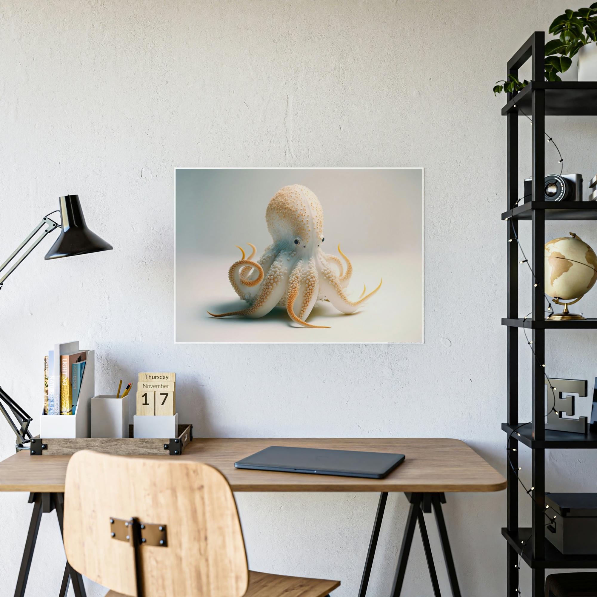 Octopuses The Wonders of Octopuses: A Detailed and Realistic Canvas