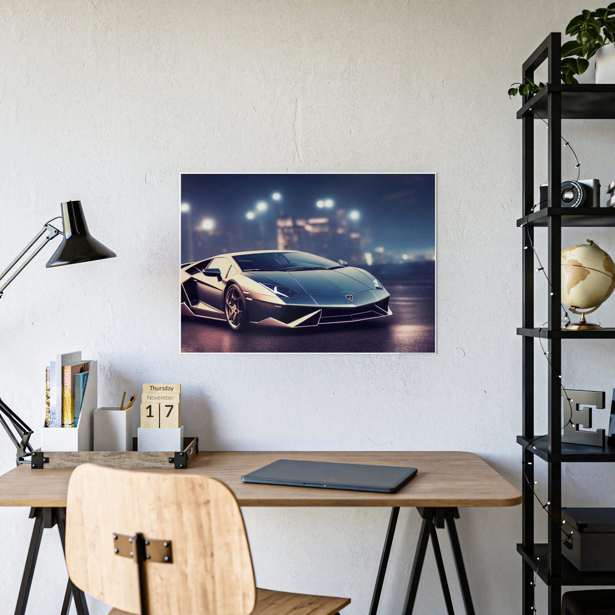 Lamborghini Speed Demon: Lamborghini Sports Car on Canvas & Poster