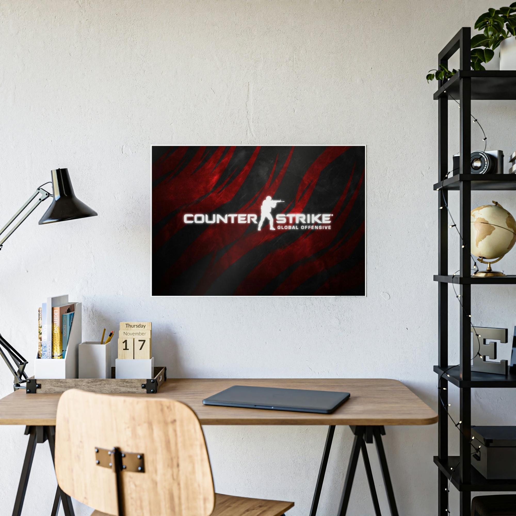 Counter Strike Digital Warfare: Print on Canvas with Counter Strike Wall Art