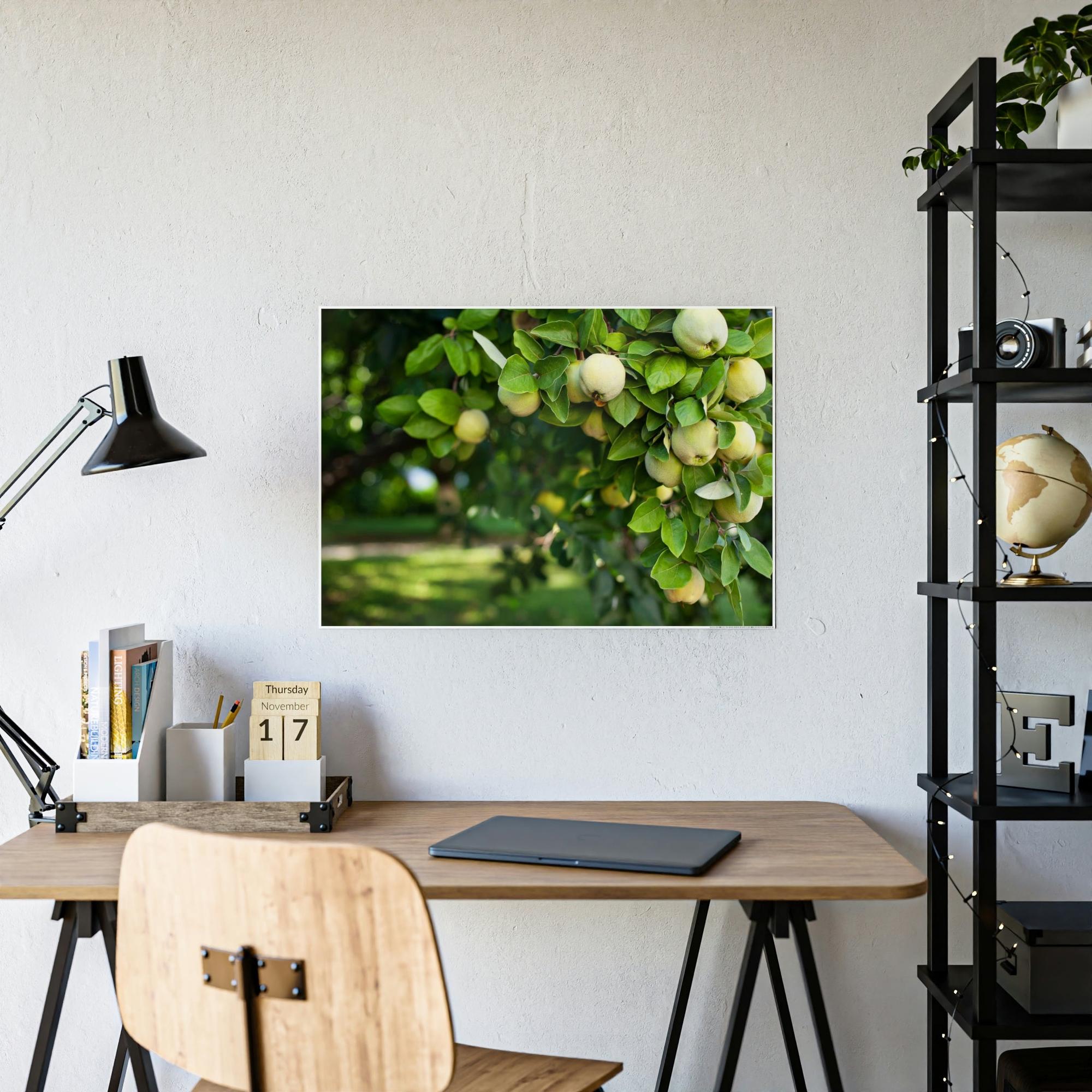 Fruit Trees Harvest Time: Fruit Trees Painting on Canvas