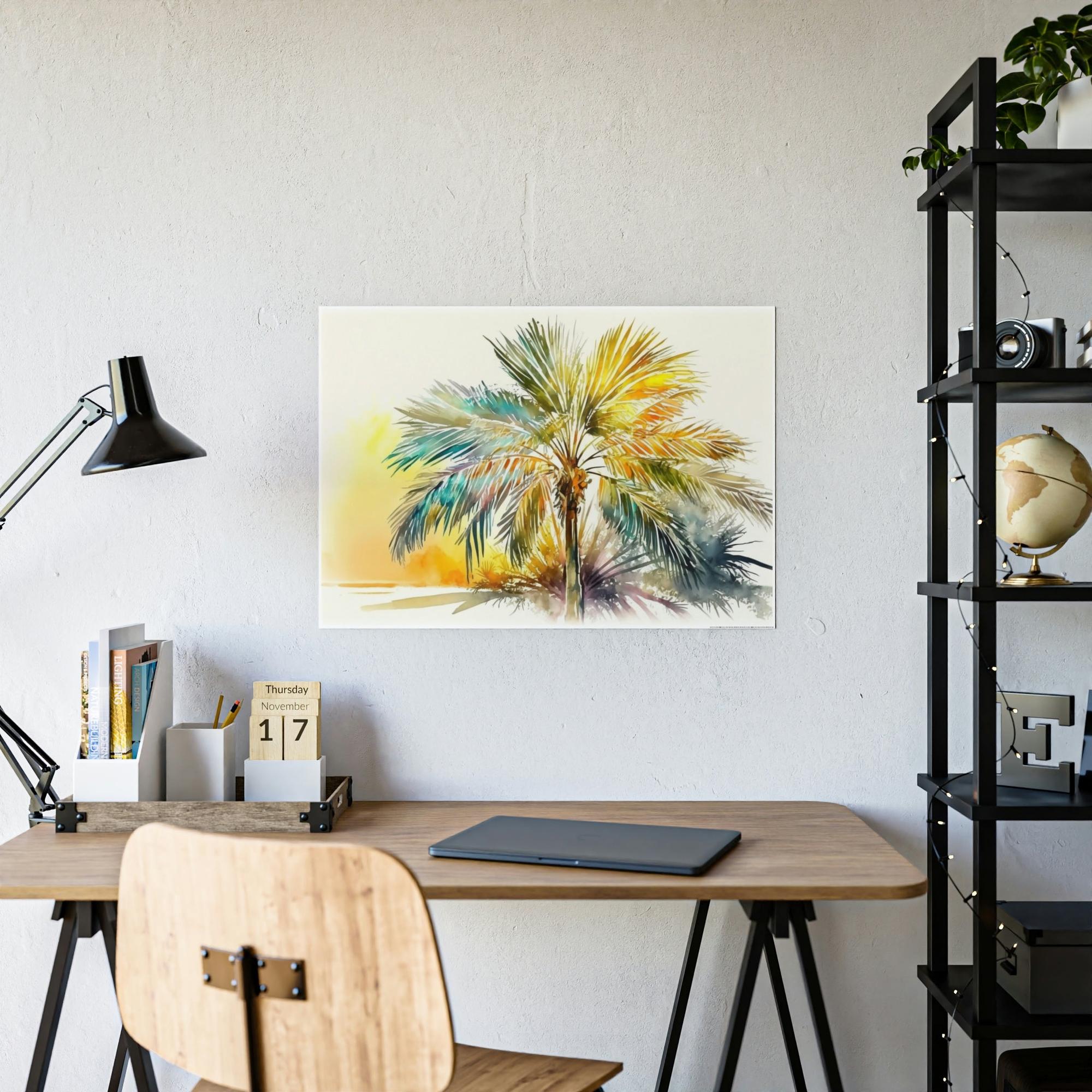 Palm Trees Framed Canvas Print of Palm Trees: Bringing the Tropics Indoors