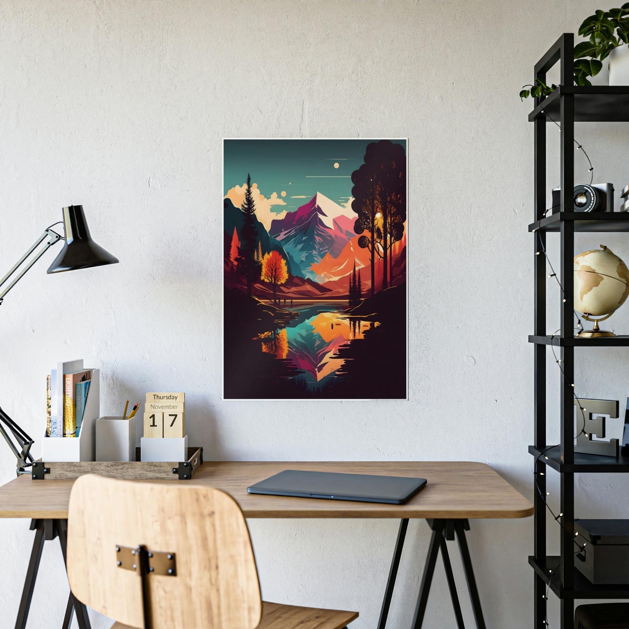 Lakes And Rivers The Magic of Lakes and Rivers: Natural Canvas Wall Art of Enchanting Scenery