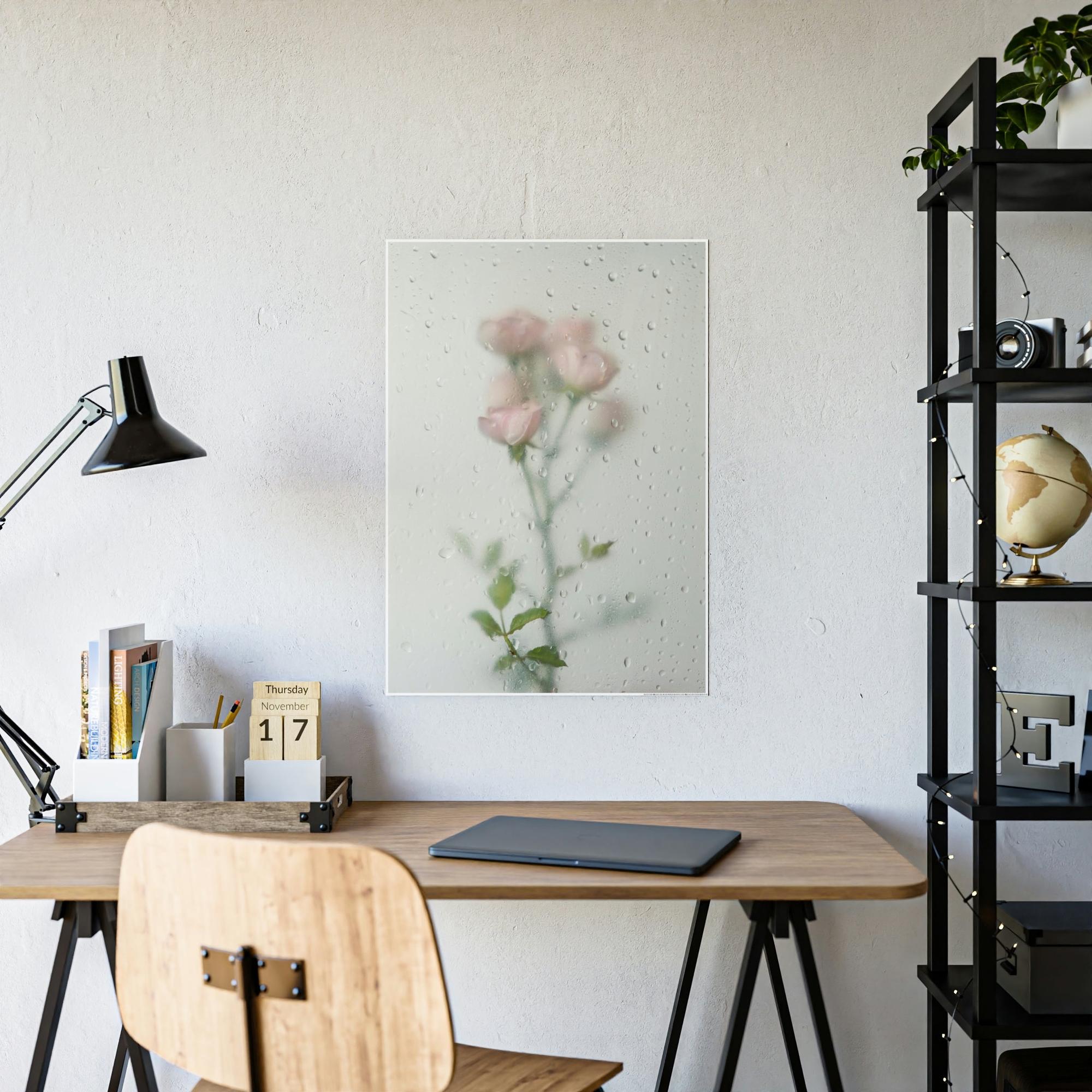 Roses The Art of Roses: A Detailed and Intricate Painting on Canvas