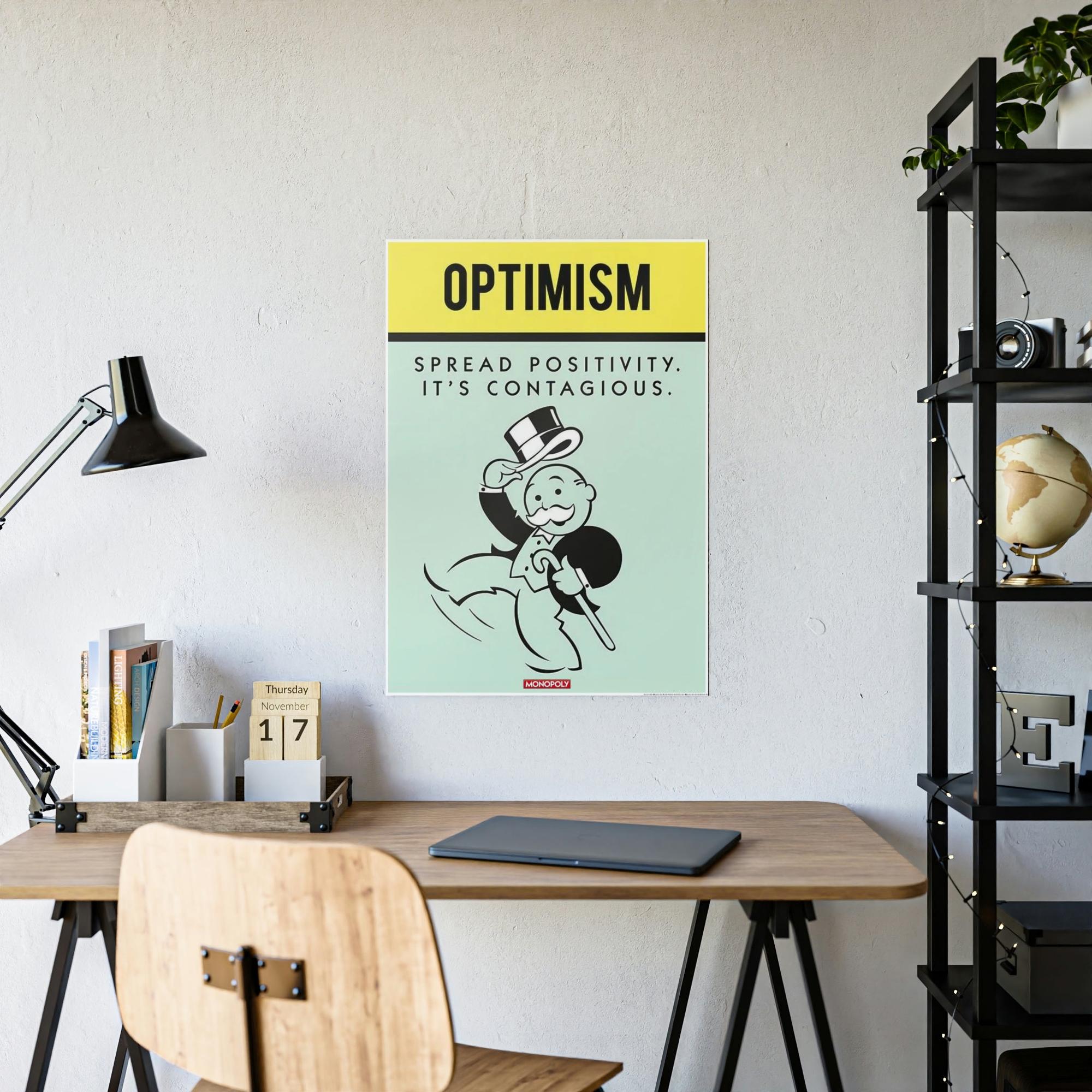 Monopoly & Motivation Colorful and Inspiring: Alec Monopoly's Quote Canvas and Poster Print