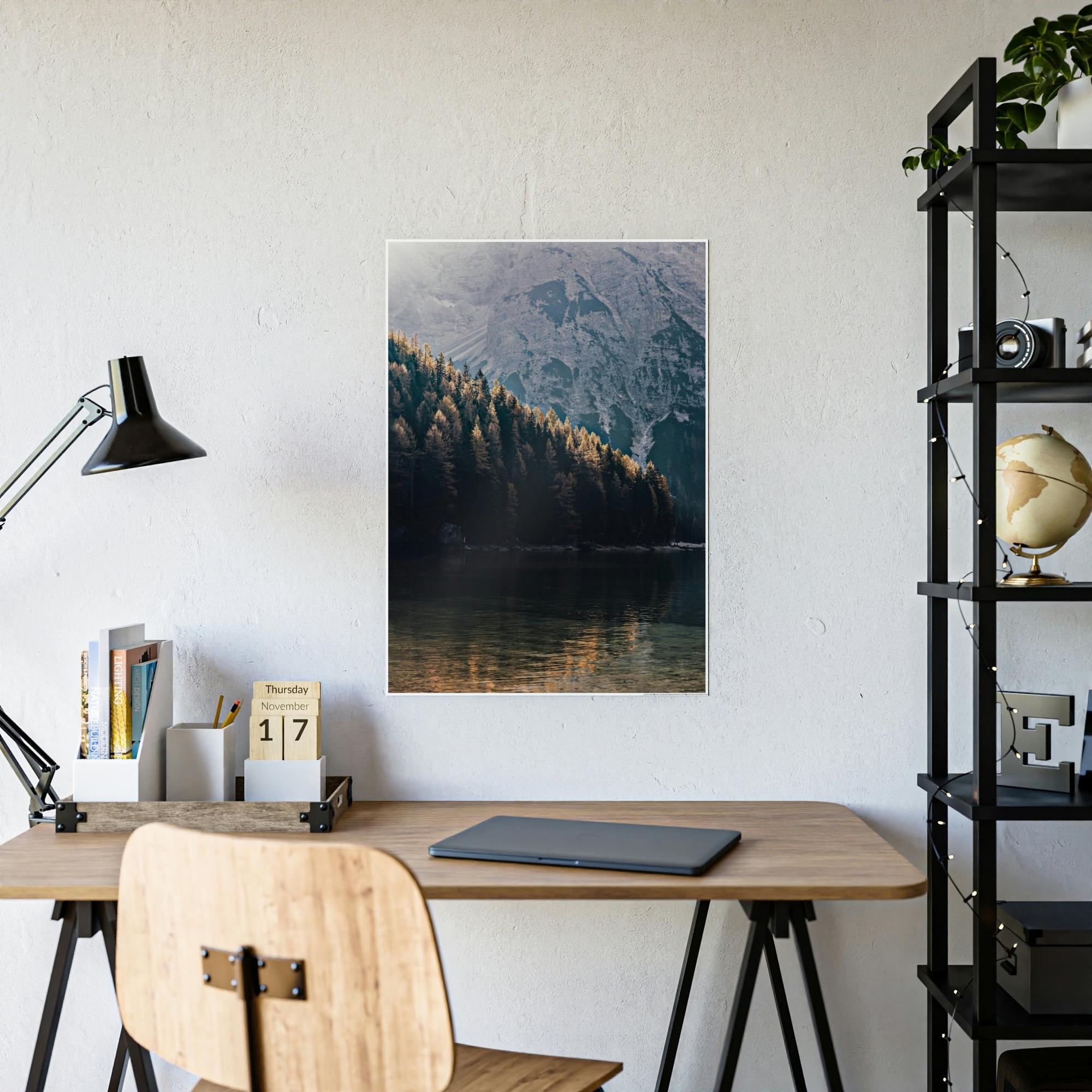 Lakes And Rivers Reflective Beauty: Lakes and Rivers on Canvas and Framed Poster Art