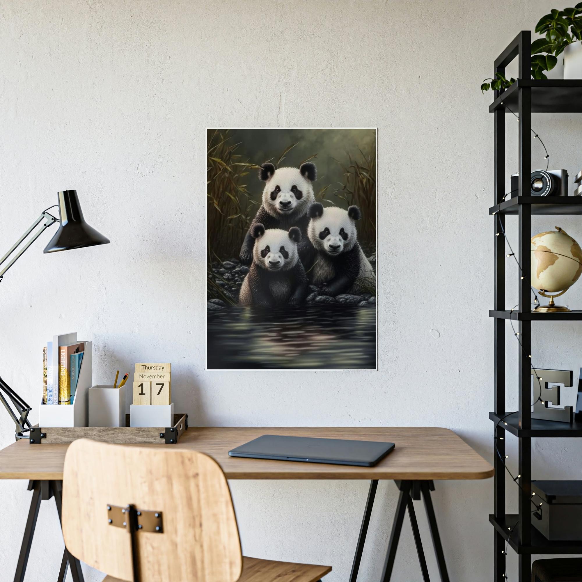 Pandas A Window to the World of Pandas: A Canvas That Captures their Spirit