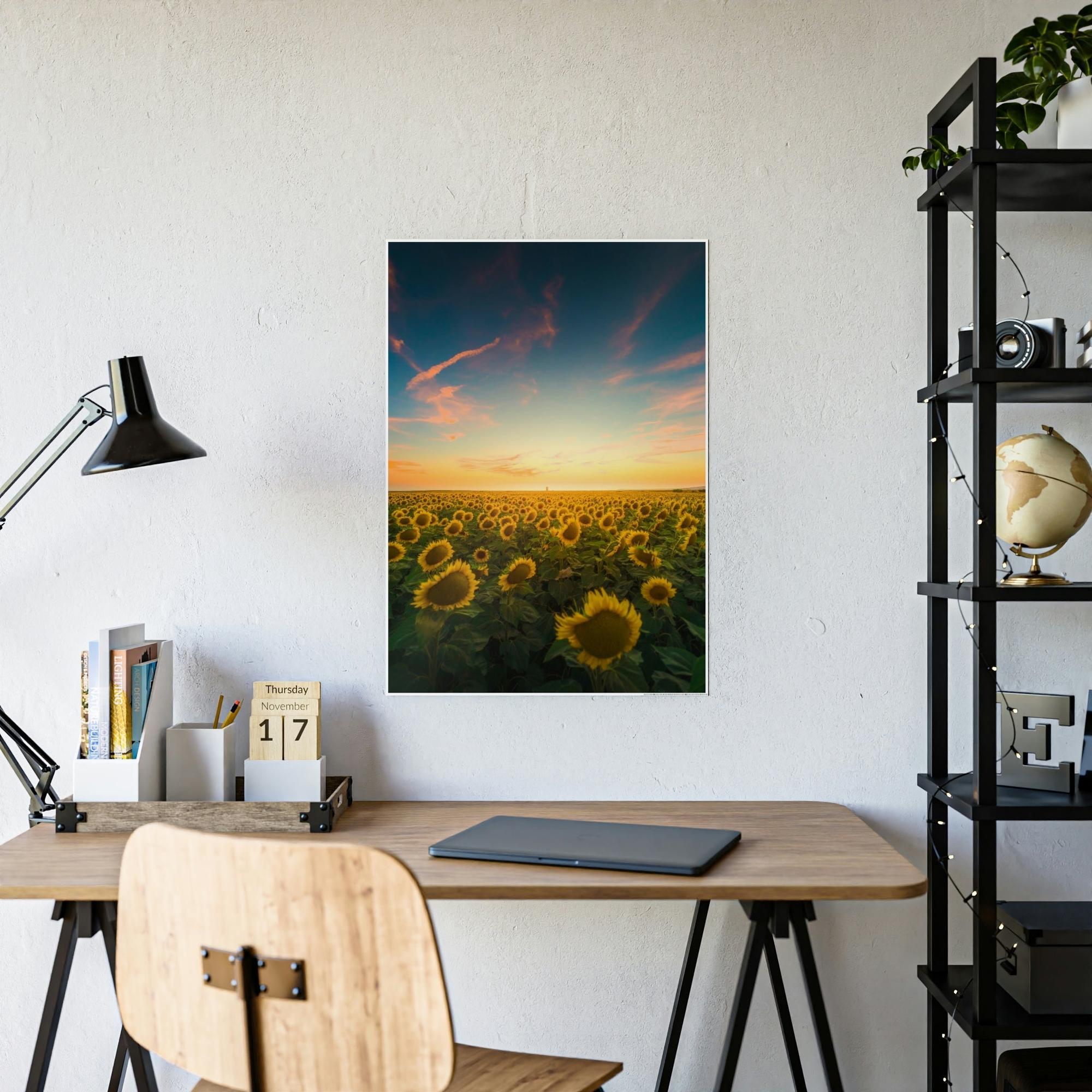 Sunflowers Radiant Rays: A Mesmerizing and Luminous Portrait of Sunflowers' Glory