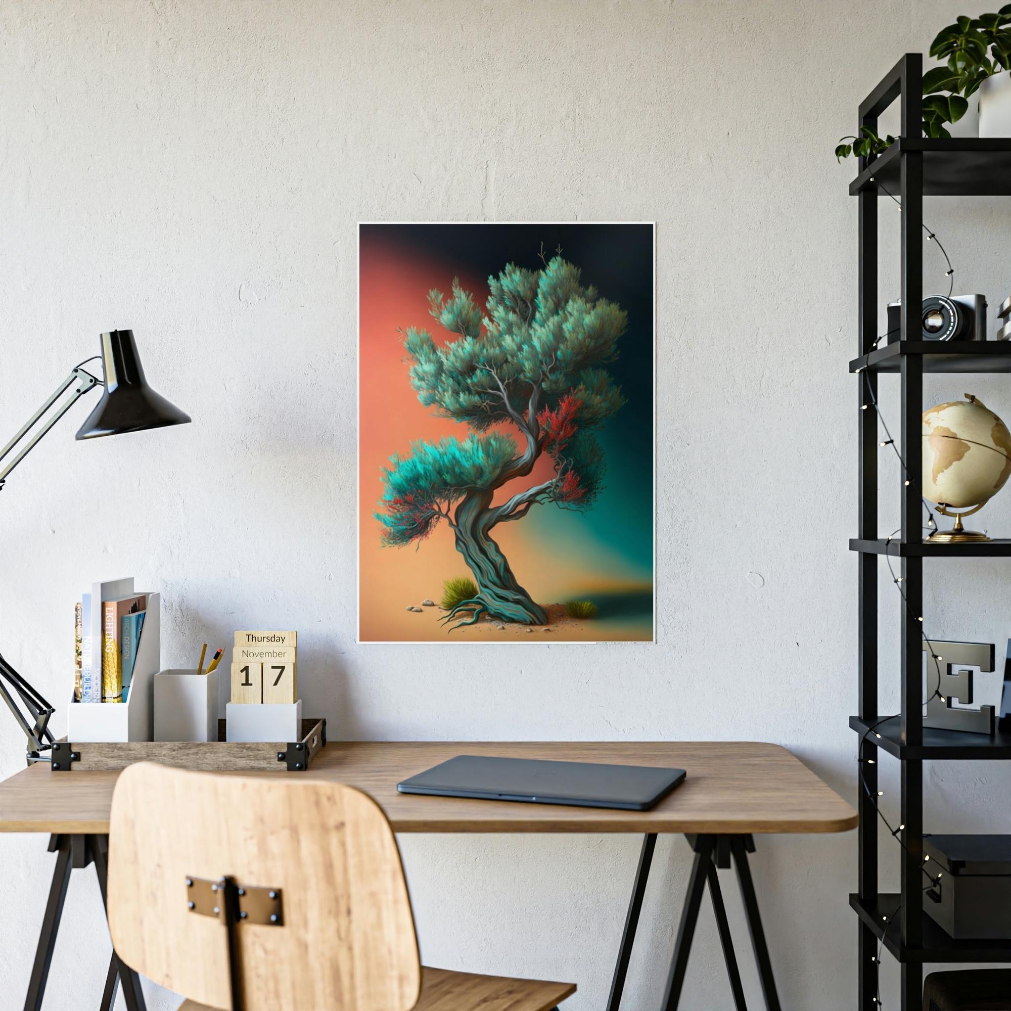 Olive Trees Sunlit Trees: A Bright and Cheerful Glimpse into the Beauty of Olive Trees' Canopies