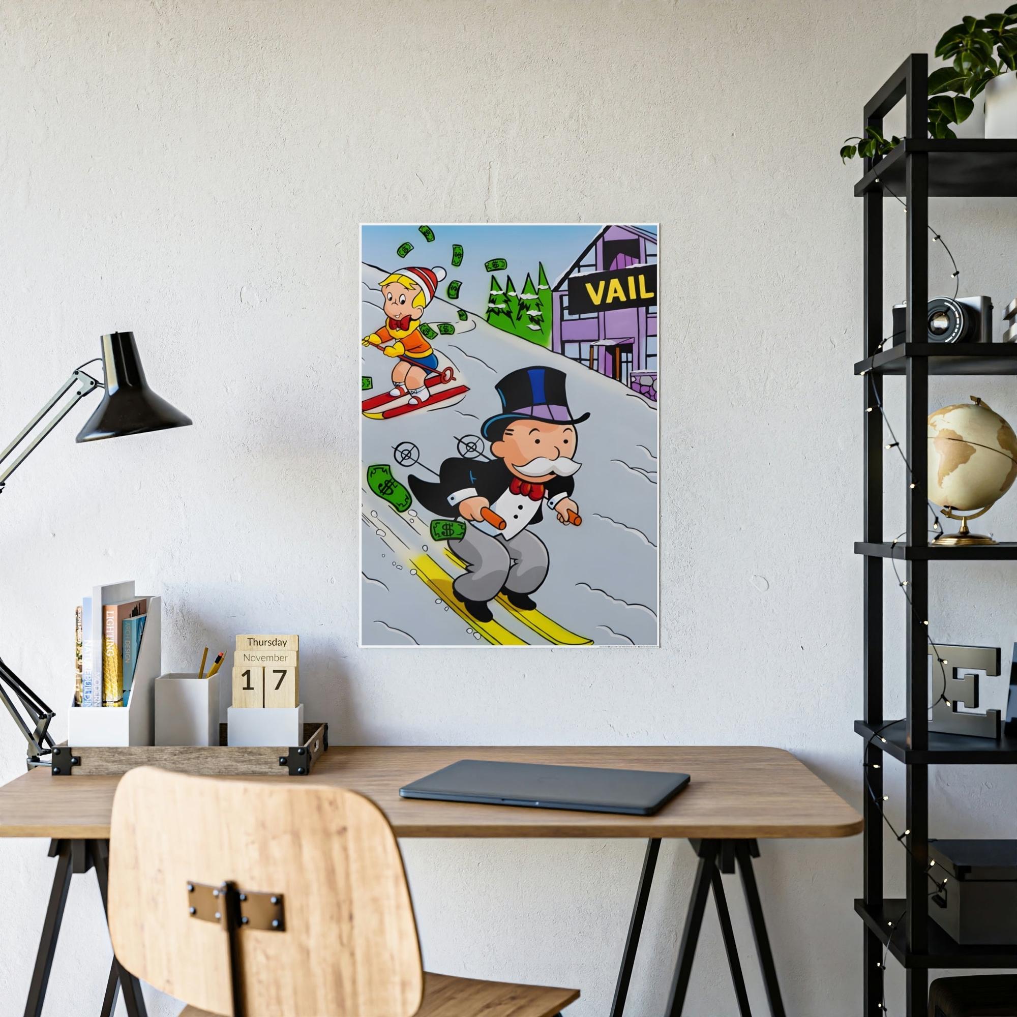 Monopoly & Motivation Alec's World: Creative Framed Posters and Canvas Featuring Alec Monopoly's