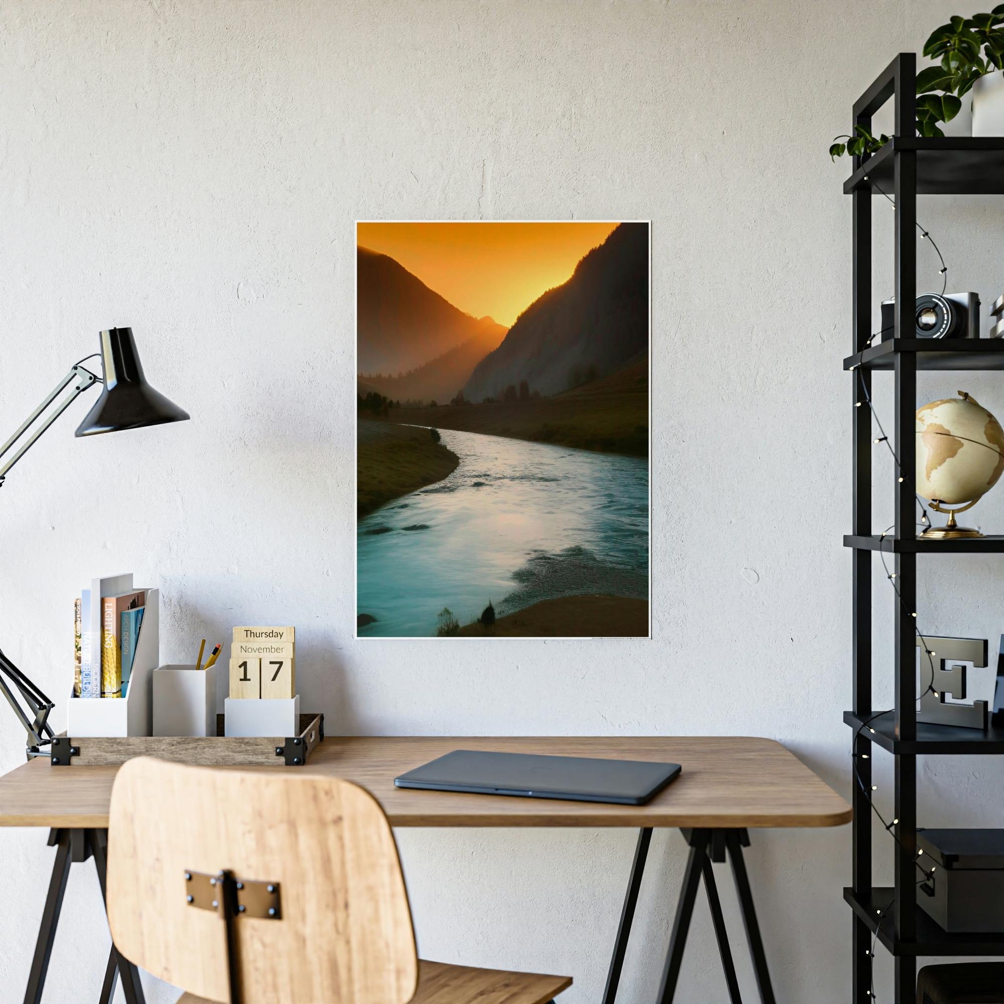 Lakes And Rivers River Reflections: Wall Art and Canvas Print of Lakes and Rivers