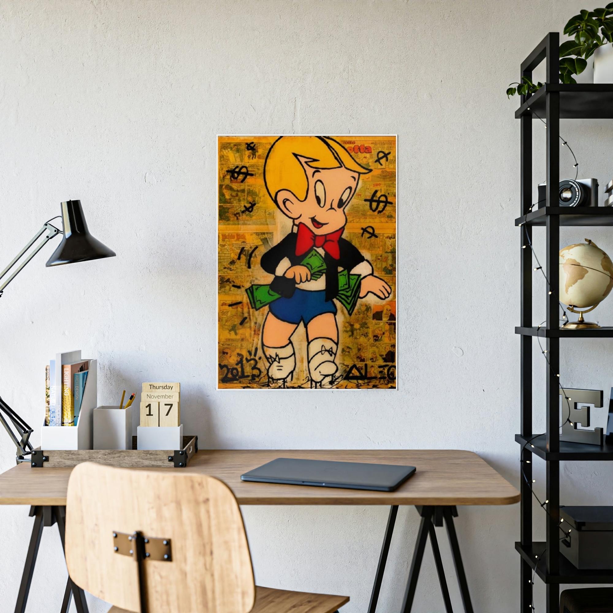 Monopoly & Motivation Bold Wall Art: Alec Monopoly's Print on Canvas and Framed Posters