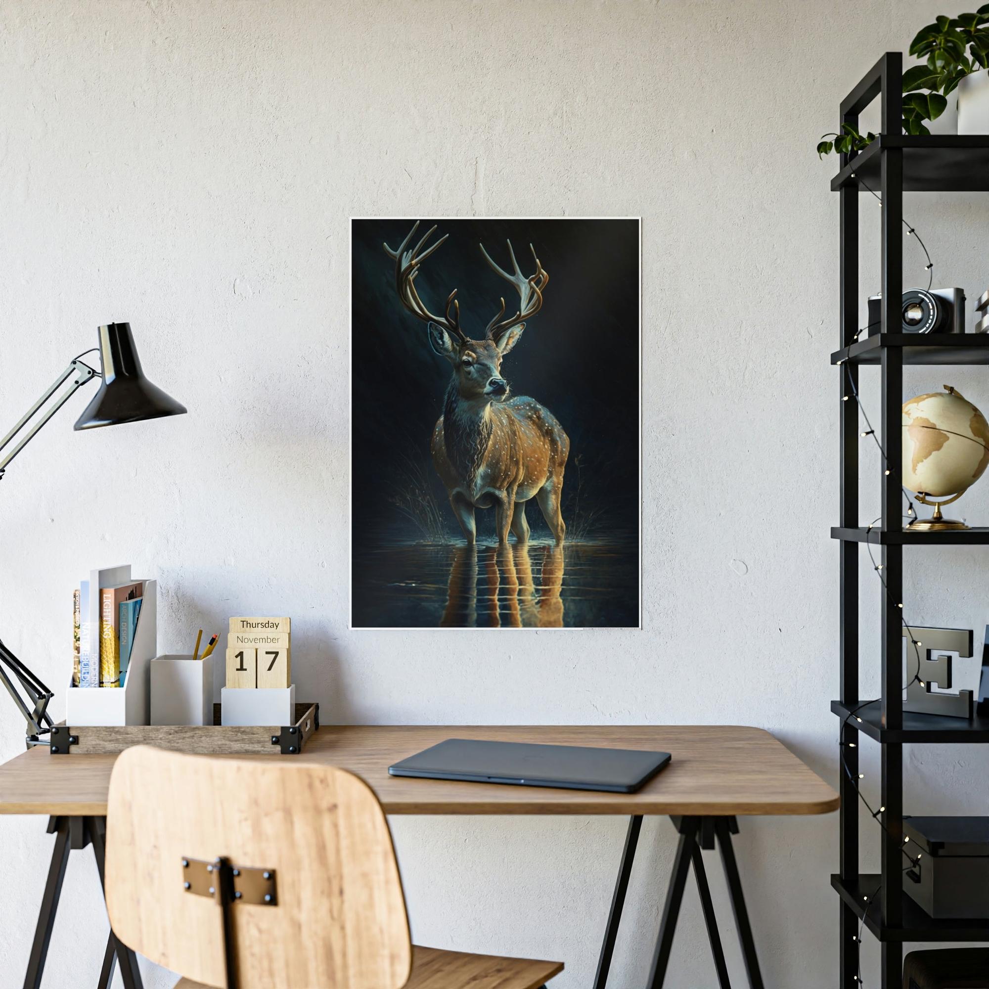 Deers The Grace of Deer: A Canvas Artistic Expression