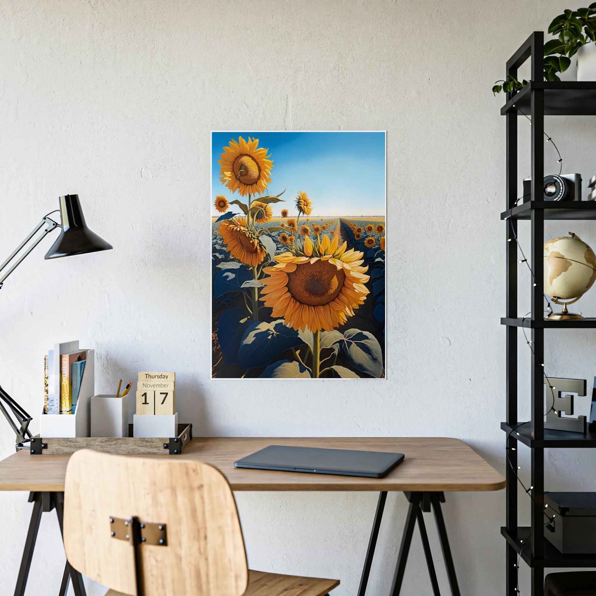Sunflowers Petals of Gold: A Rich and Luxurious Display of Sunflowers' Exquisite Charm