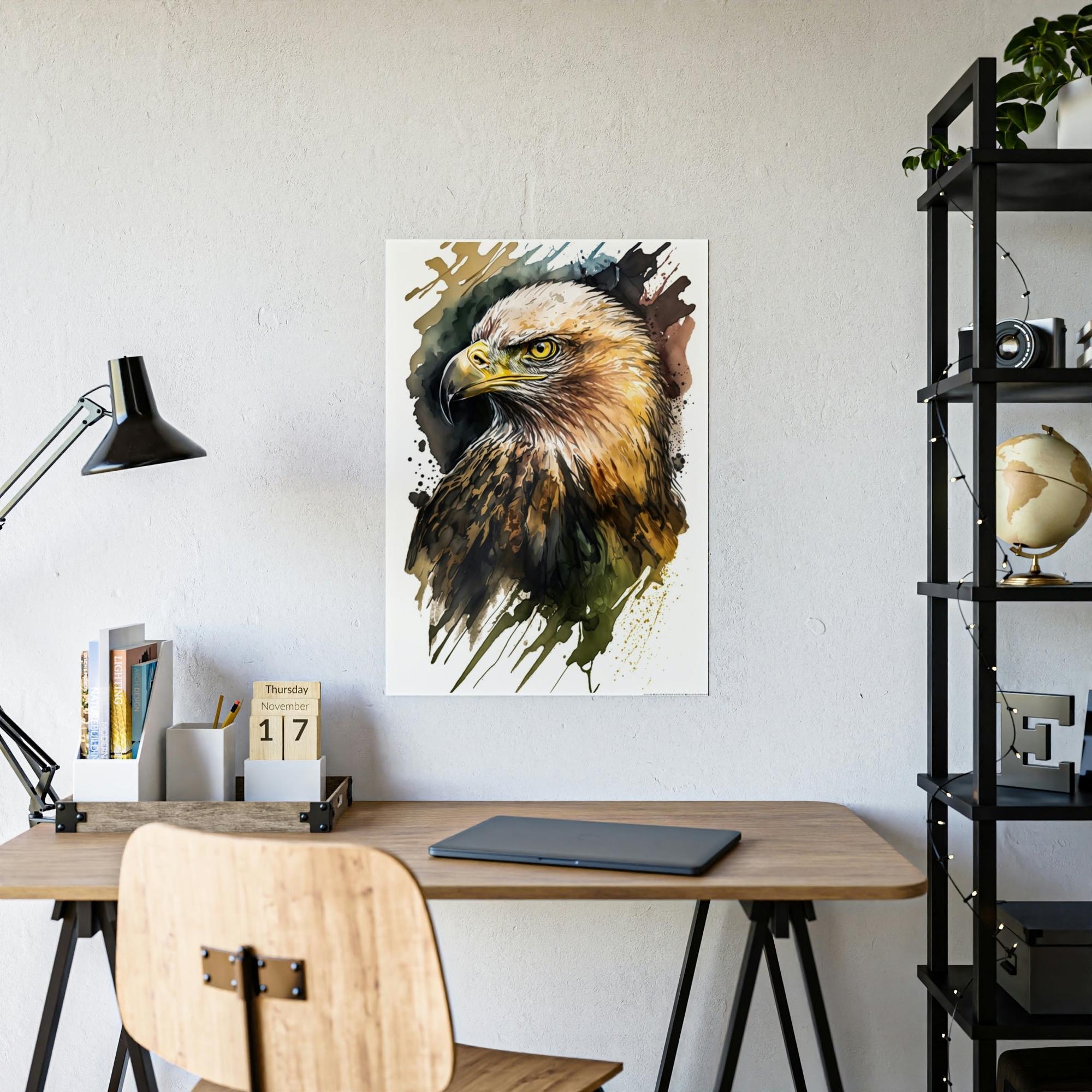 Eagles Eagle's Gaze: Poster & Canvas Capturing the Intensity of these Regal Birds