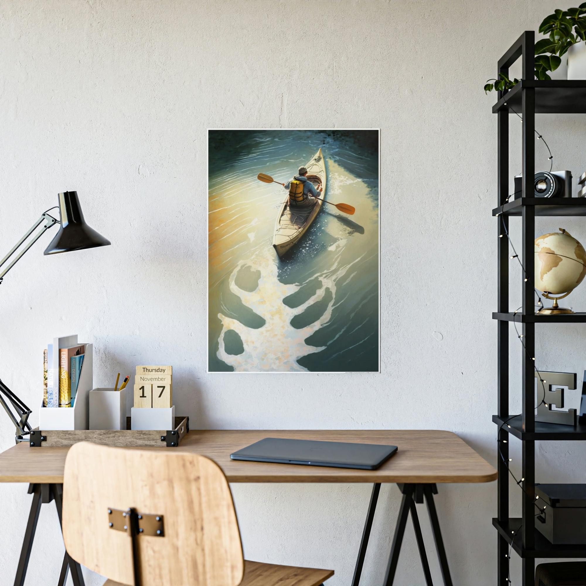 Boating Boating Bliss: Wall Art and Print on Canvas with Relaxing Boating Art