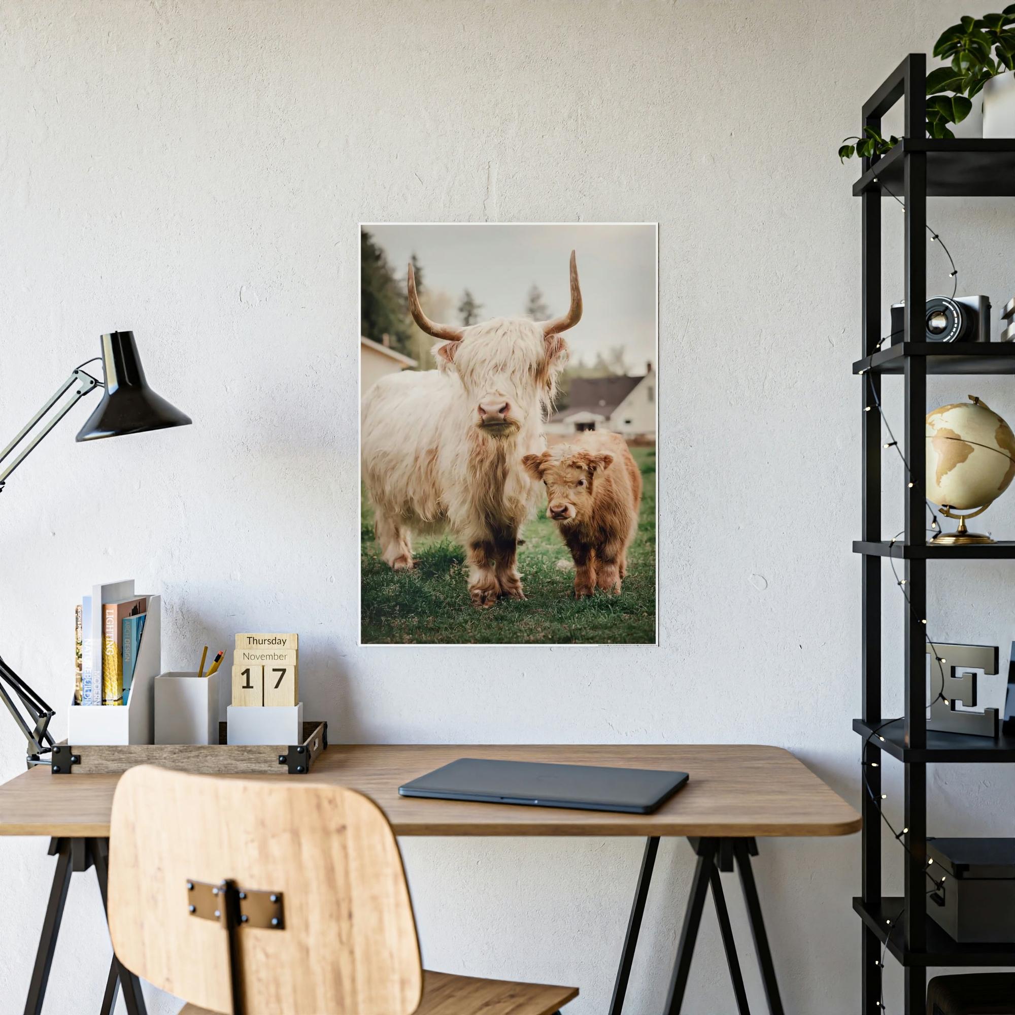 Highland Cow Highland Cow | White & Brown Highland Cows | Marvelous — Pixoram