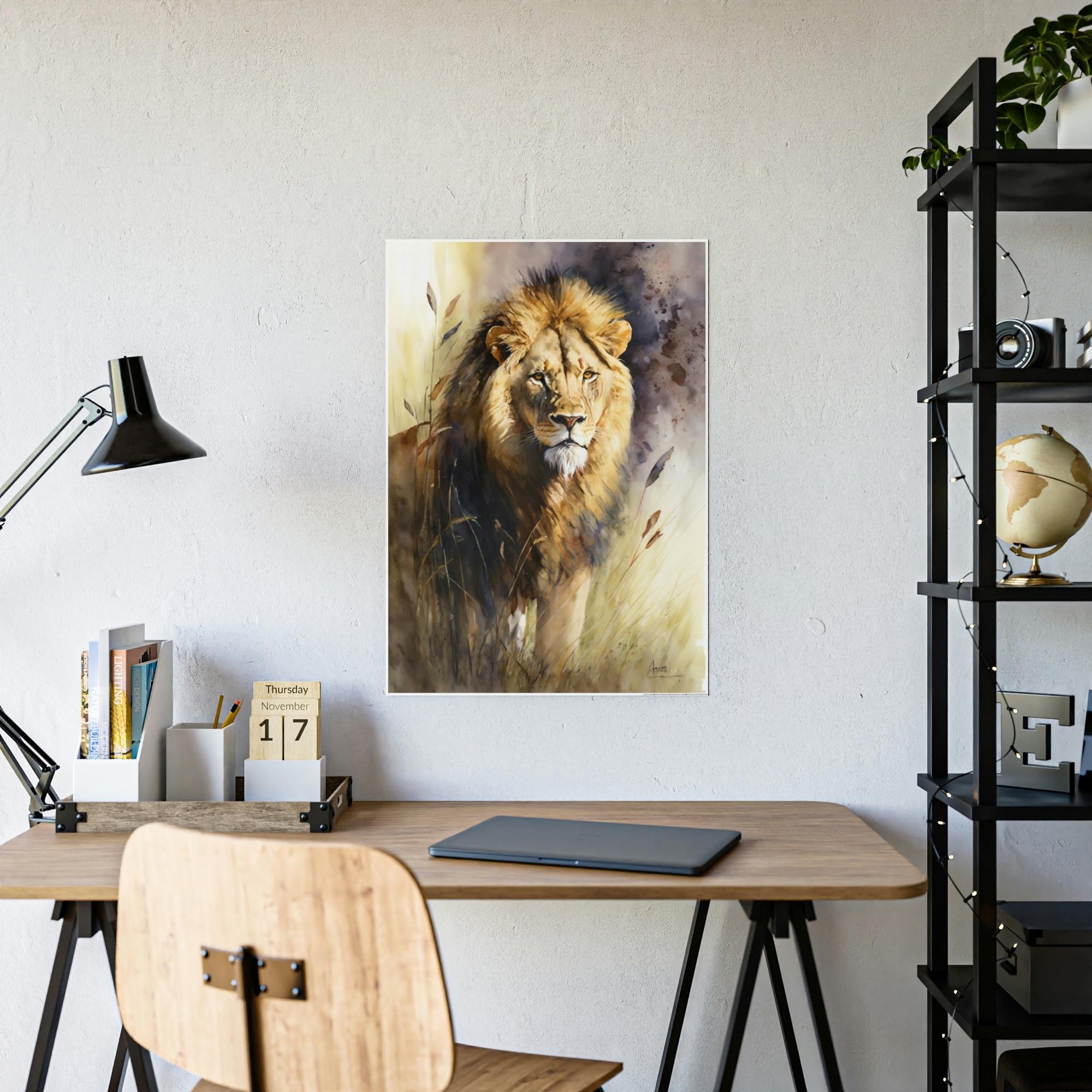 Lions Lion's Spirit: An Artistic Expression of Courage