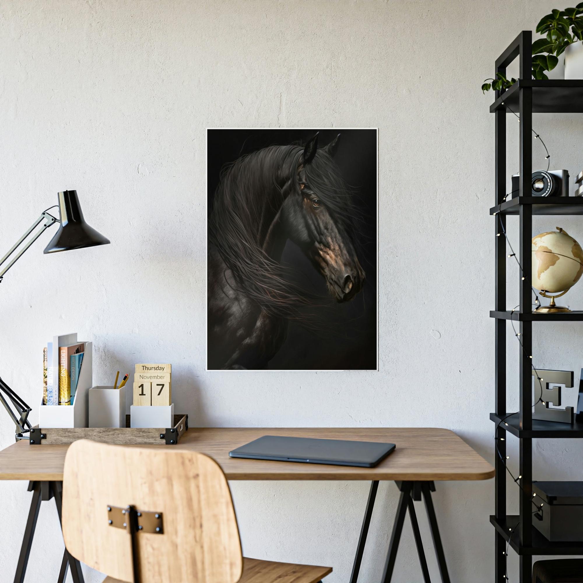Horses Horse Serenity: A Canvas Equine Calm
