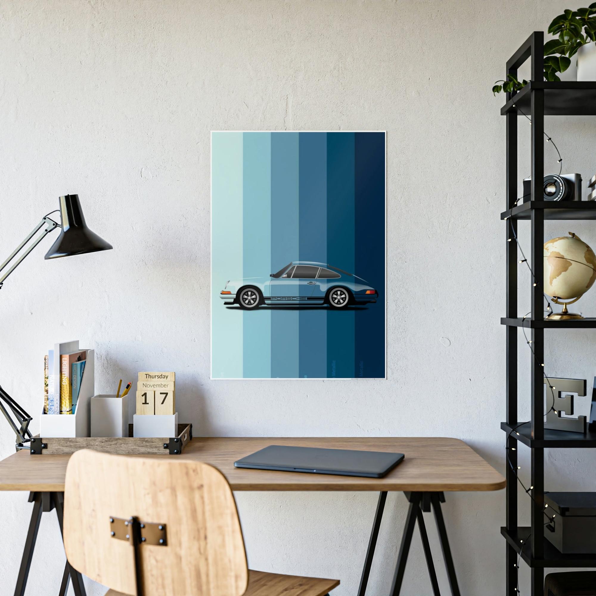Porsche Porsche Evolution: Timeless Wall Decor on a Framed Canvas & Poster
