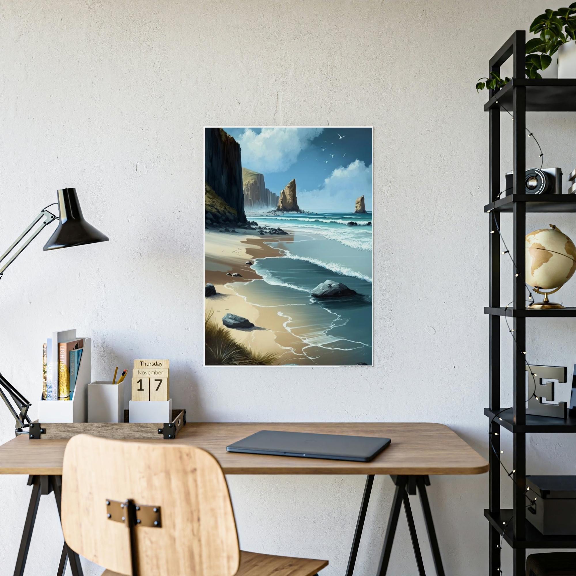Coastal The Coastal Dream: Printed Poster & Canvas of Coastal Landscape