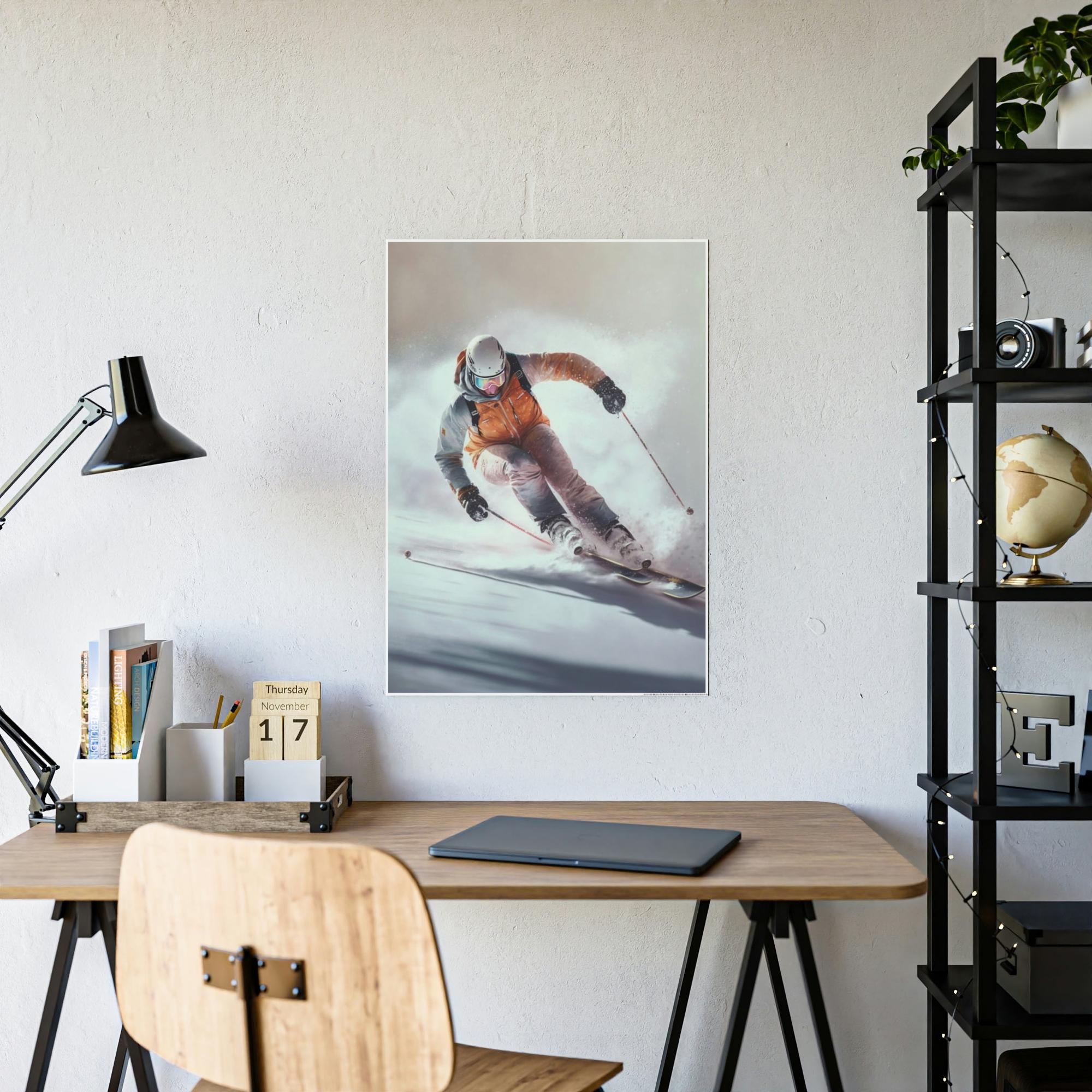 Skiing Mountain Majesty: A Breathtaking Skiing Landscape