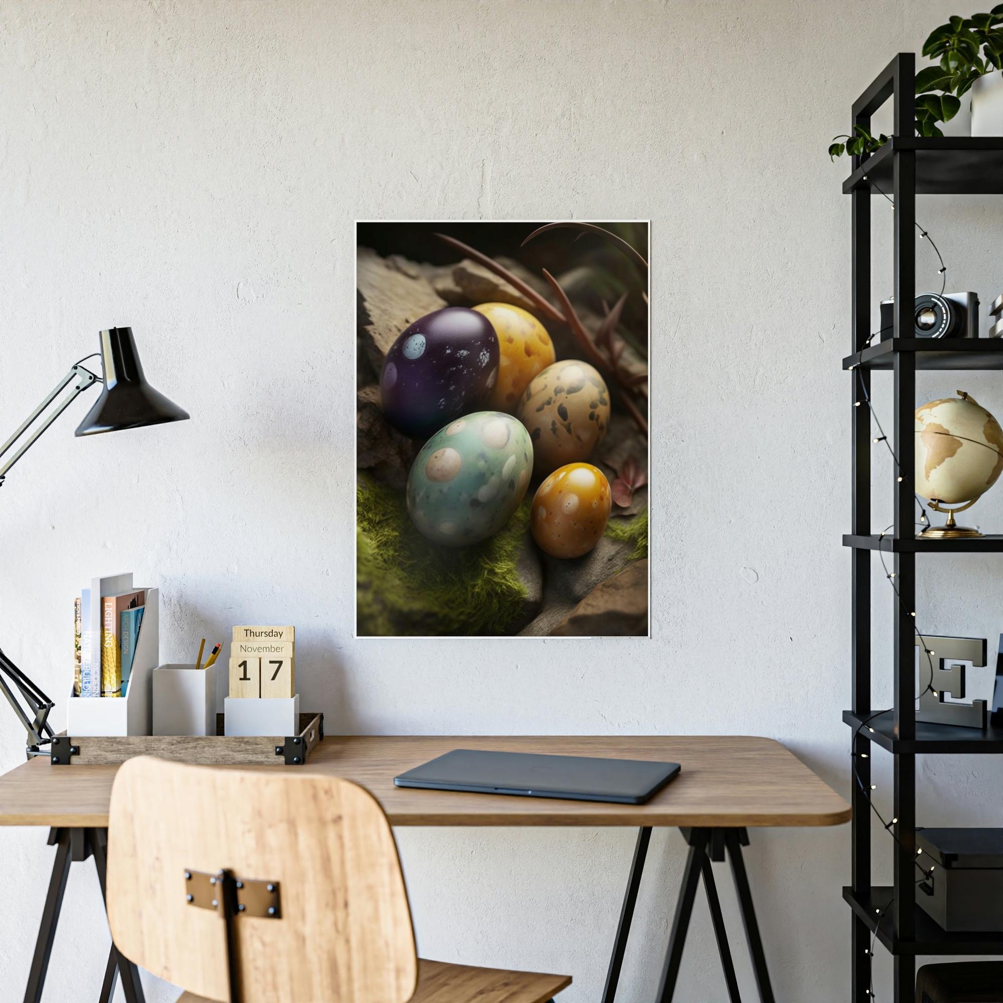 Eggs Eggcellent Adventure: A Whimsical Painting of Eggs