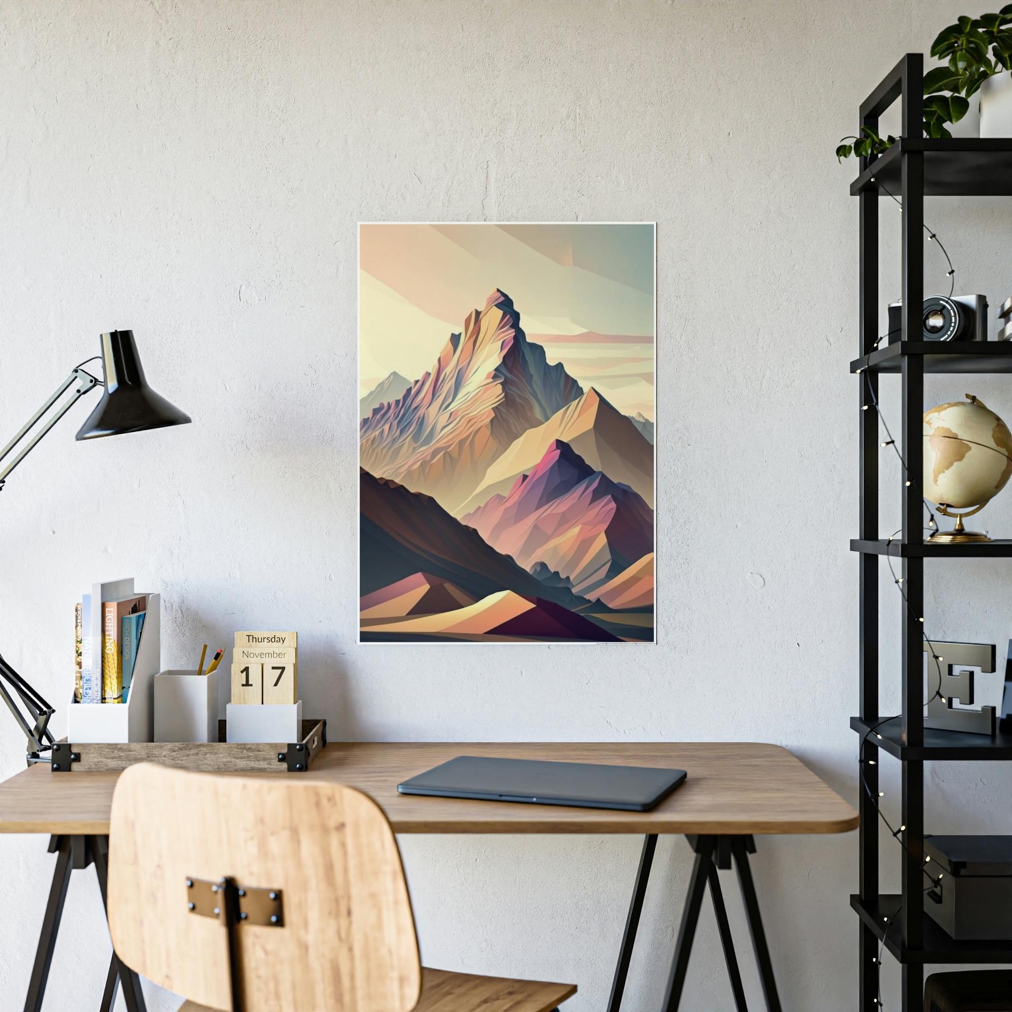 Mountains Natures Natural Masterpiece: A Mountain Range on Canvas