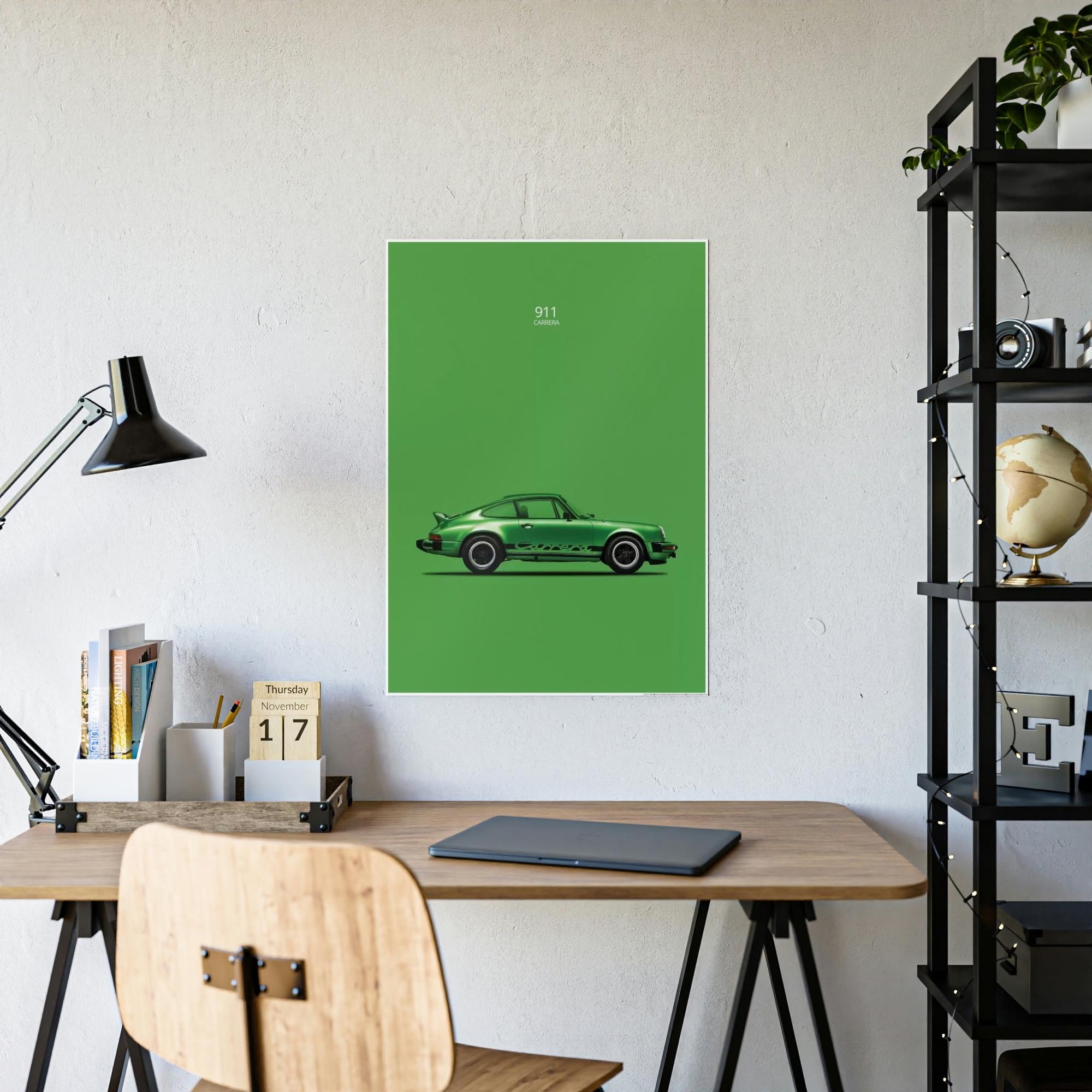 Porsche Classic Porsche: Vintage Wall Art on Natural Canvas & Poster