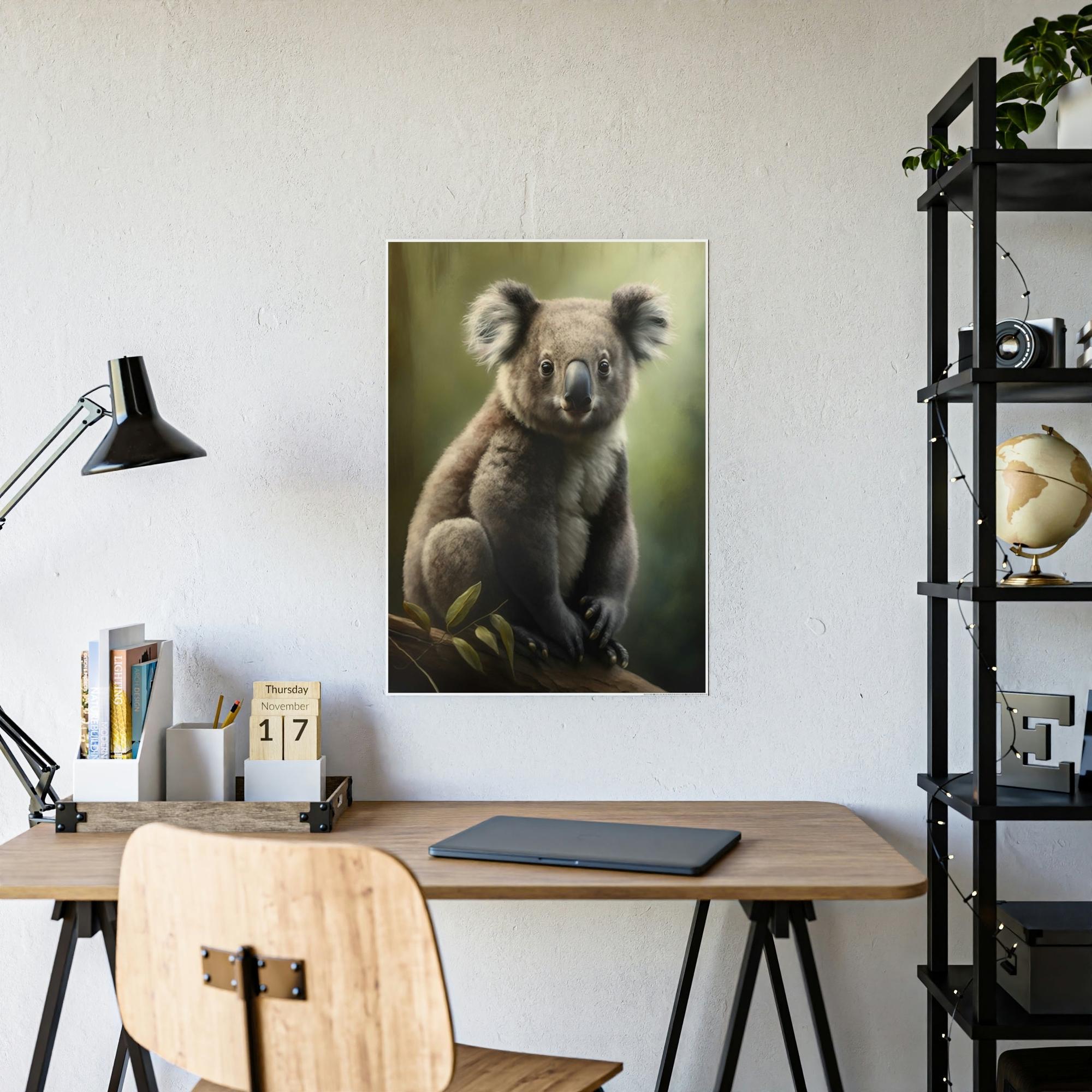 Koalas Koala Love: A Whimsical and Colorful Painting on Canvas